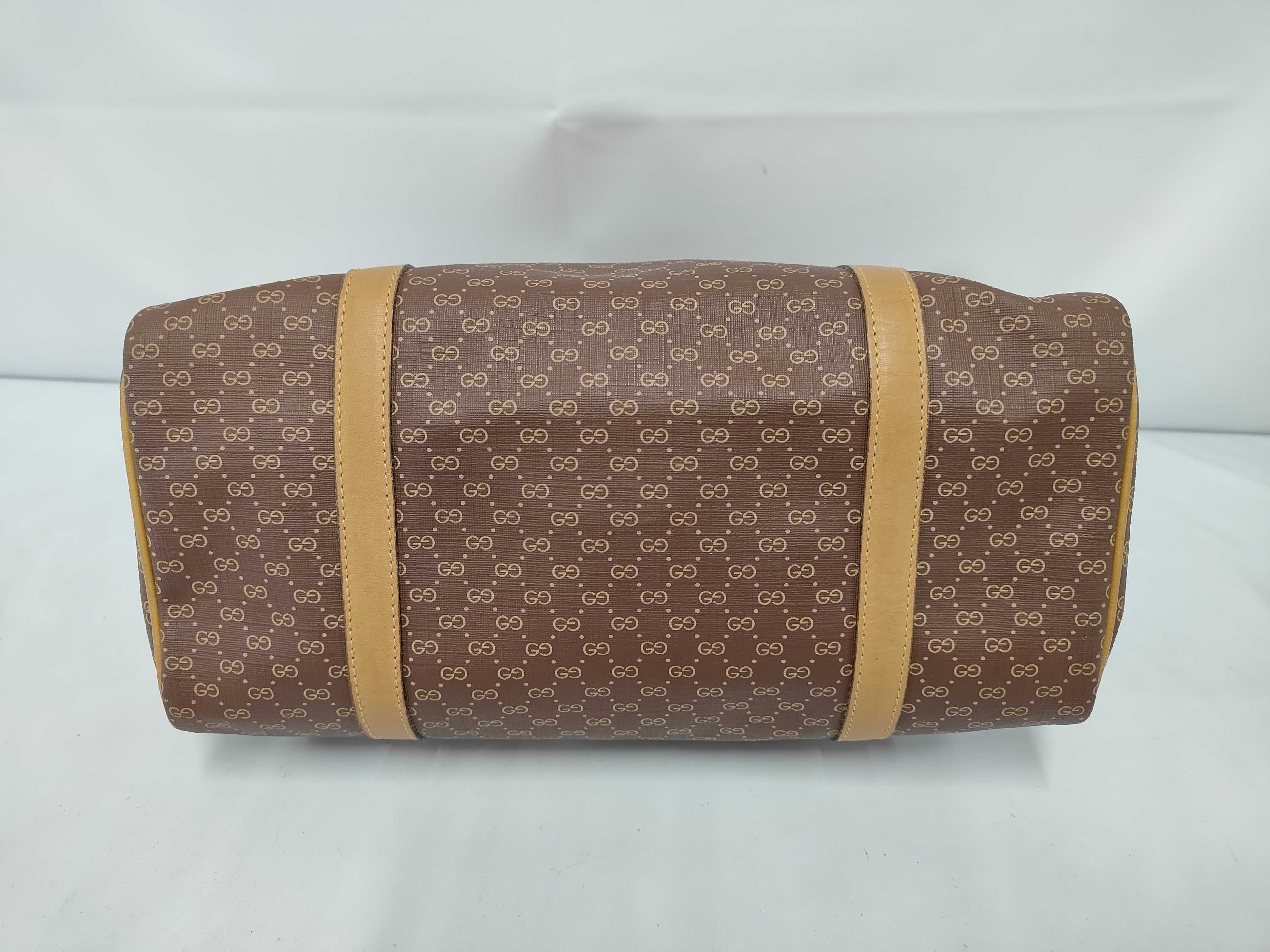 Old Gucci Micro GG PVC x Leather Handbag 87 002 4685 Handbag — view 3