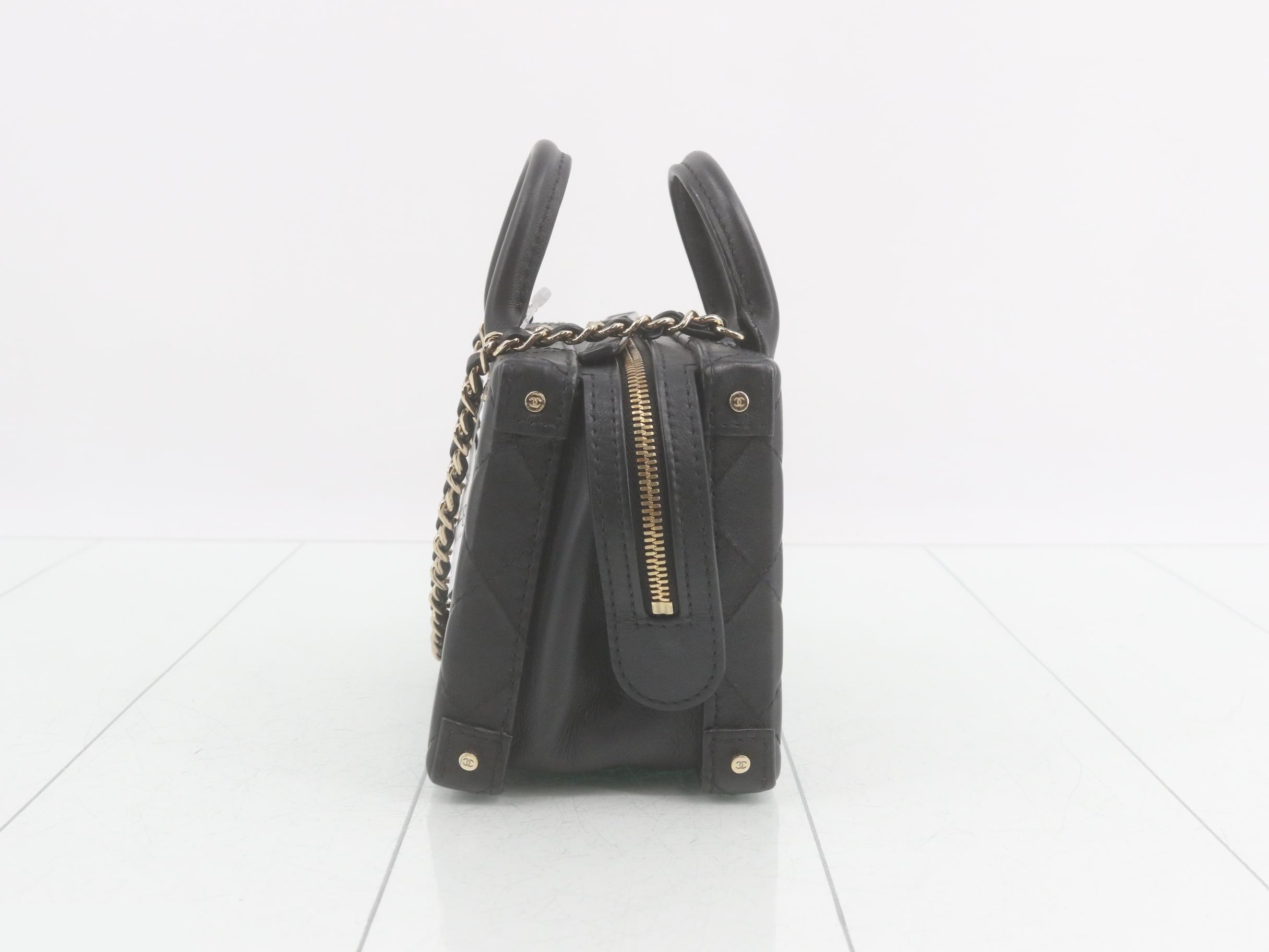 2-Way Top Handle Messenger Chain Shoulder Bag — view 3