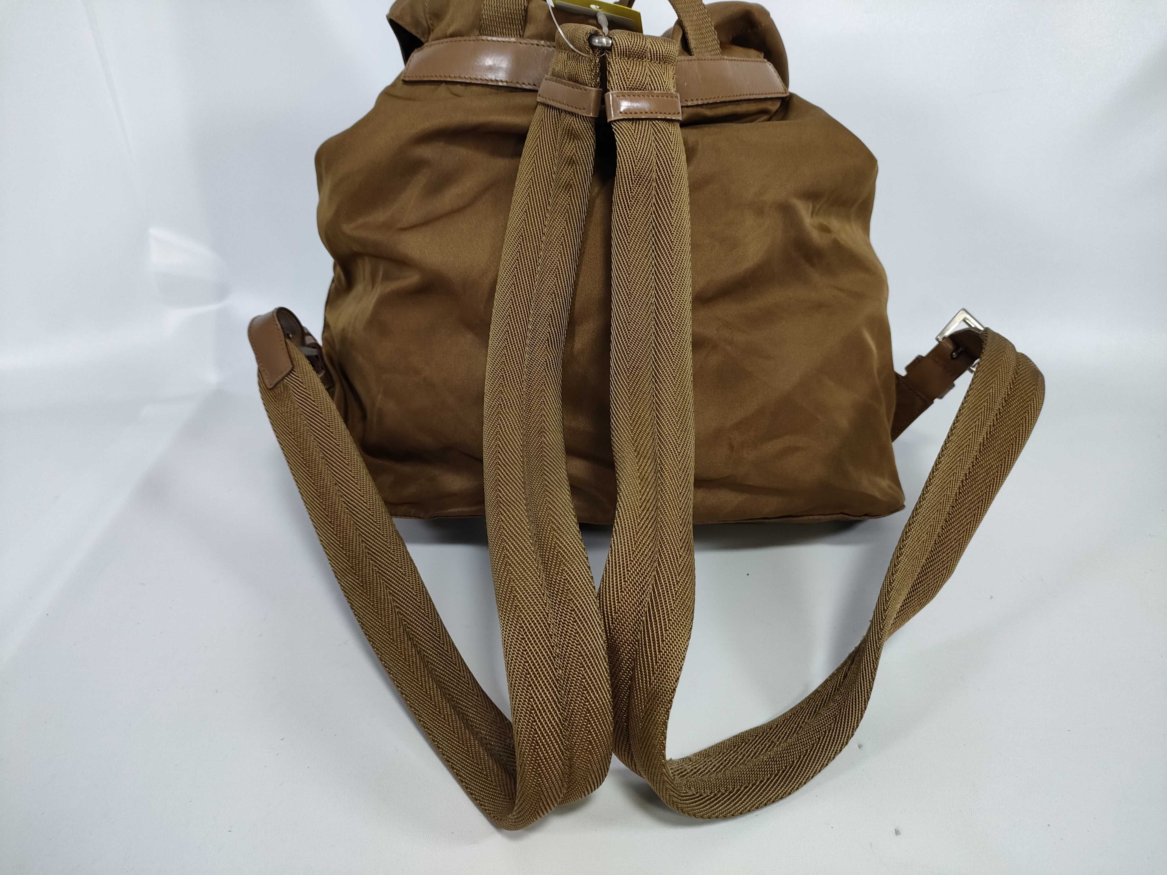 Nylon Backpack B2811 TABACCO/Tobacco Brown Rucksack — view 3