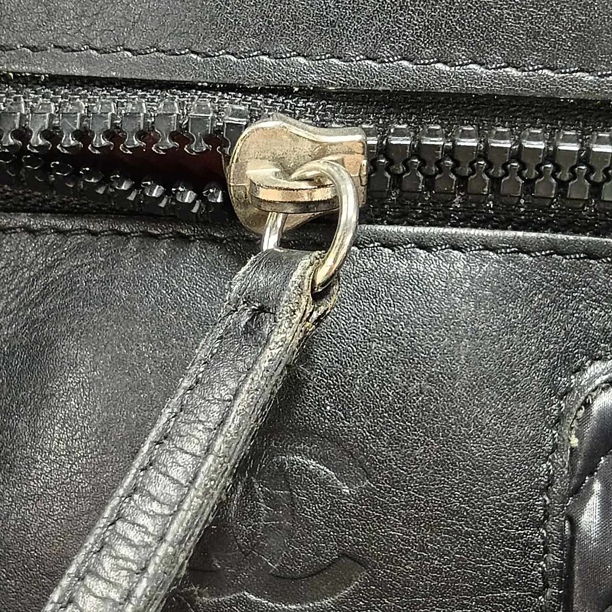 Coco Cocoon Nylon x Lambskin Handbag, Black, Silver Hardware, Item No. 13643578, Series No. 13 — view 14