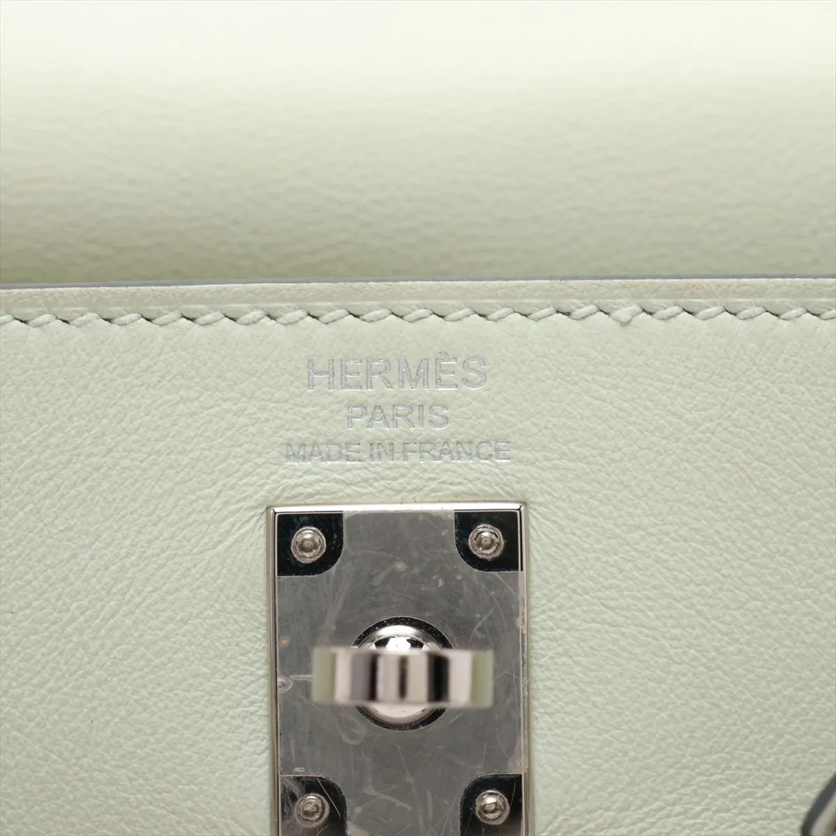 [Individually packaged] Hermes Kelly 25 Letournée Veau Swift Vert Fizz Silver Hardware B: 2023 — view 11