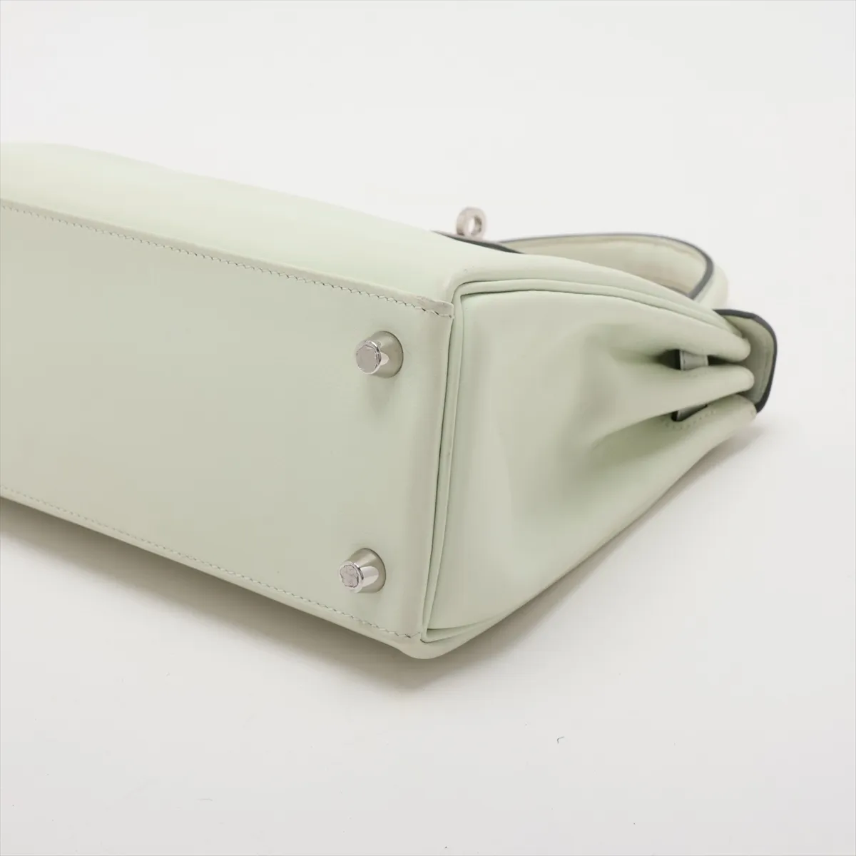 [Individually packaged] Hermes Kelly 25 Letournée Veau Swift Vert Fizz Silver Hardware B: 2023 — view 3