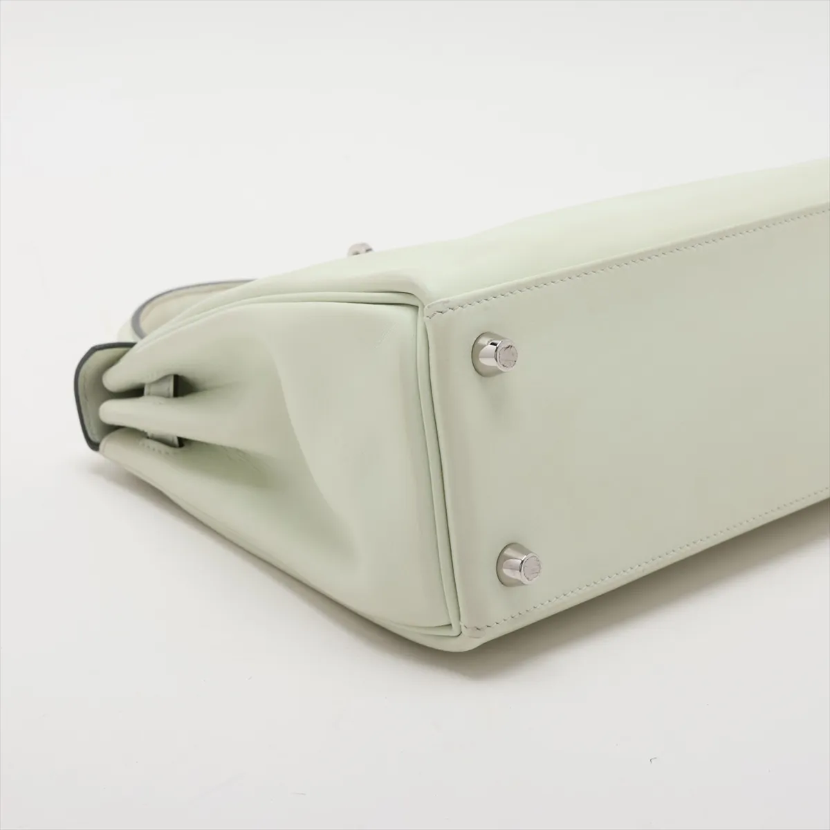 [Individually packaged] Hermes Kelly 25 Letournée Veau Swift Vert Fizz Silver Hardware B: 2023 — view 4