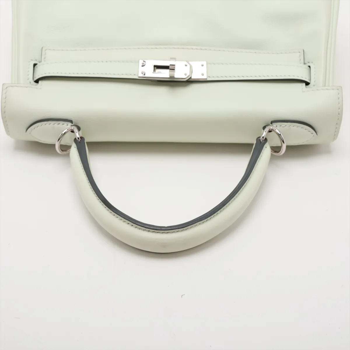 [Individually packaged] Hermes Kelly 25 Letournée Veau Swift Vert Fizz Silver Hardware B: 2023 — view 5