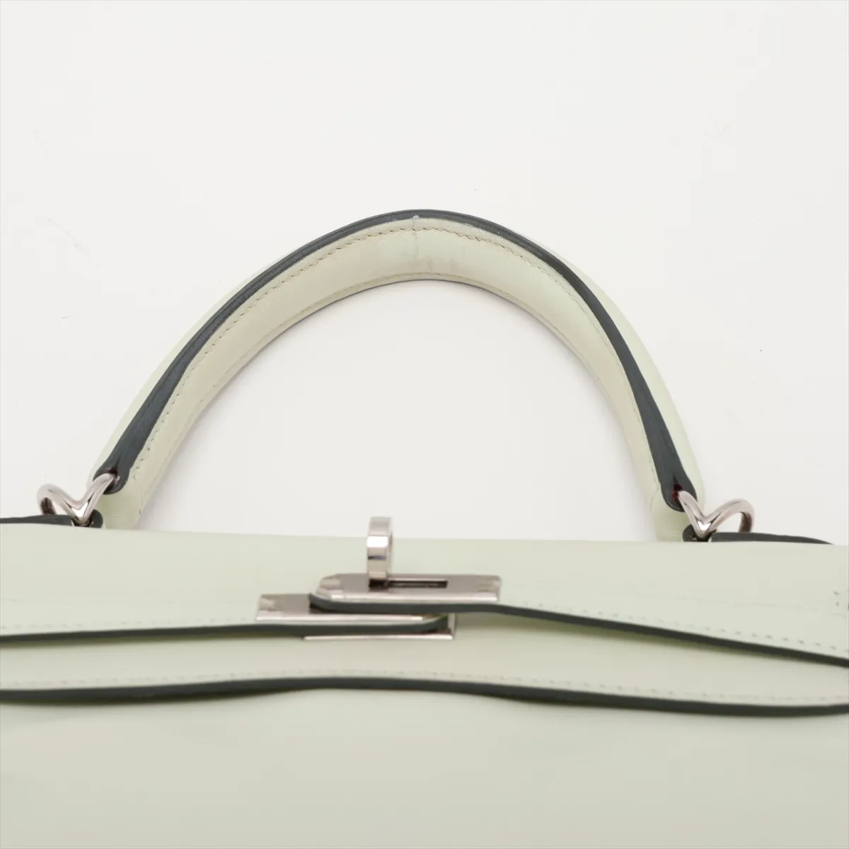[Individually packaged] Hermes Kelly 25 Letournée Veau Swift Vert Fizz Silver Hardware B: 2023 — view 6