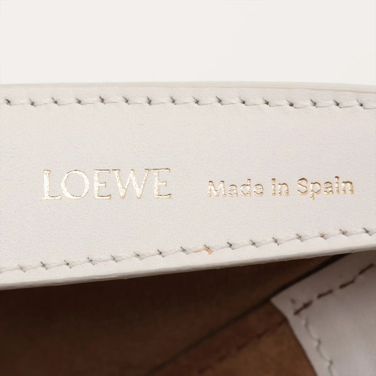 Luna Leather Shoulder Bag, White — view 7