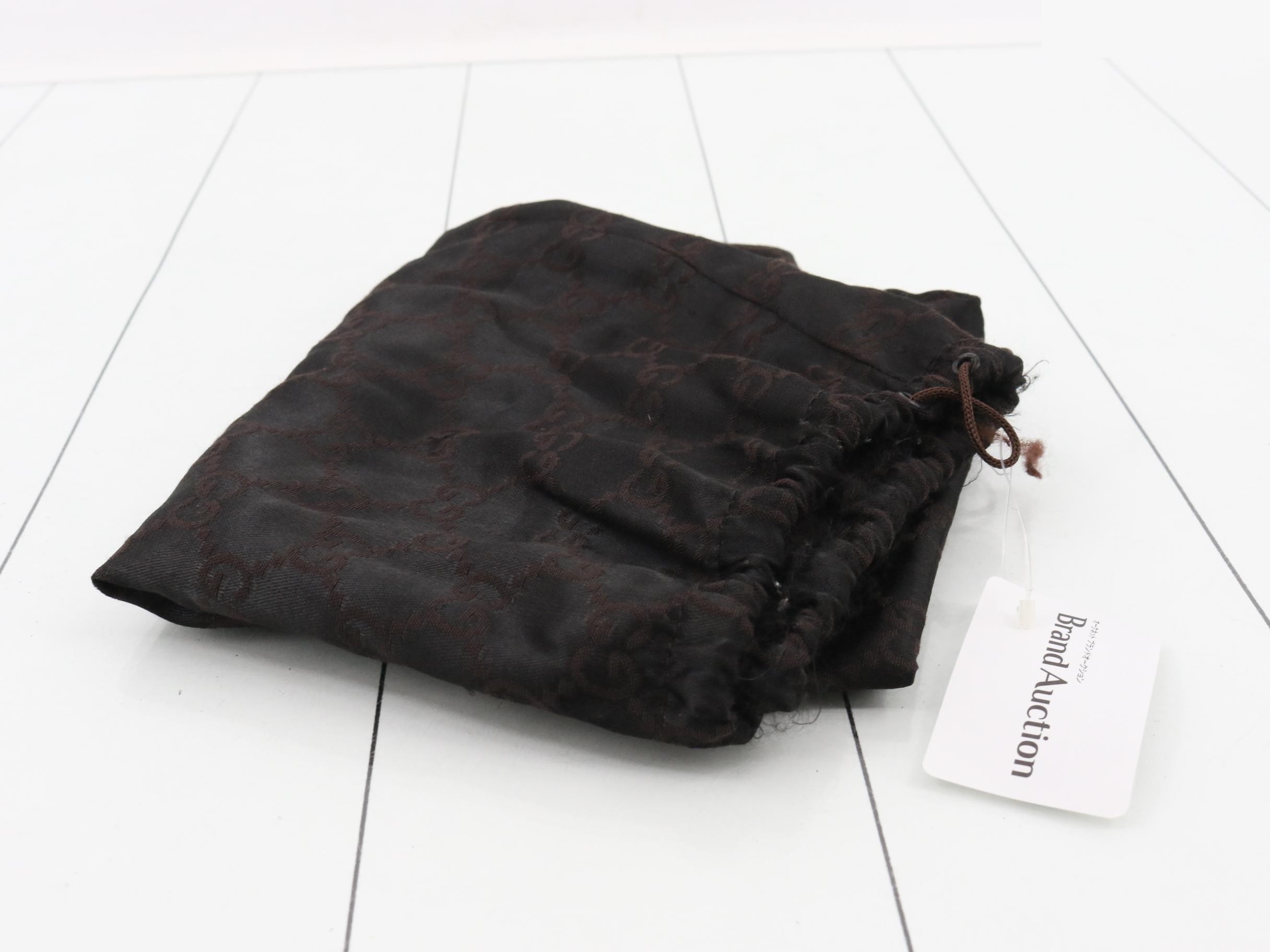 GG canvas tote bag, black, silver hardware, dust bag included. — view 7