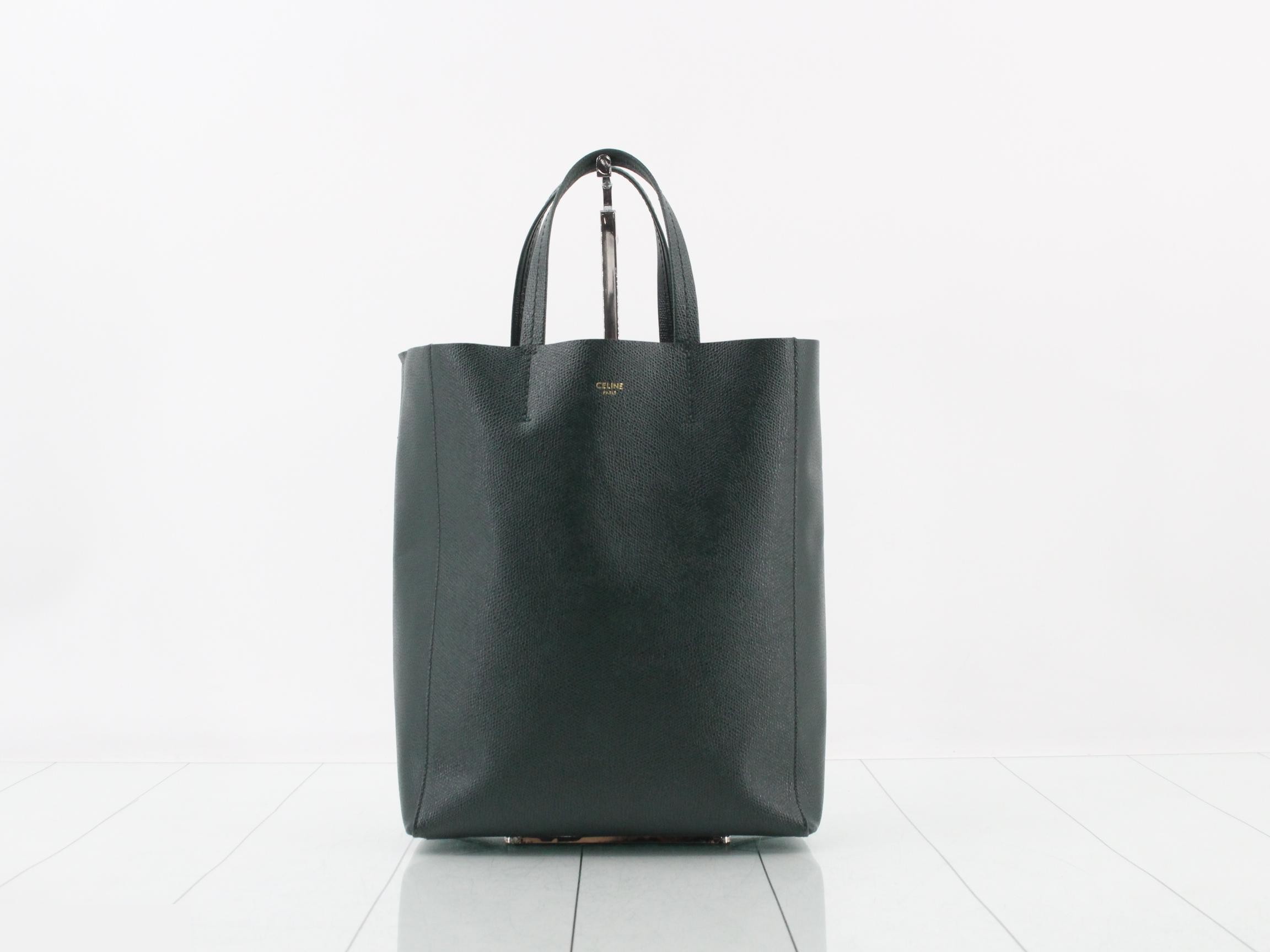 Vertical Cabas Small Leather 2-Way Shoulder/Handbag