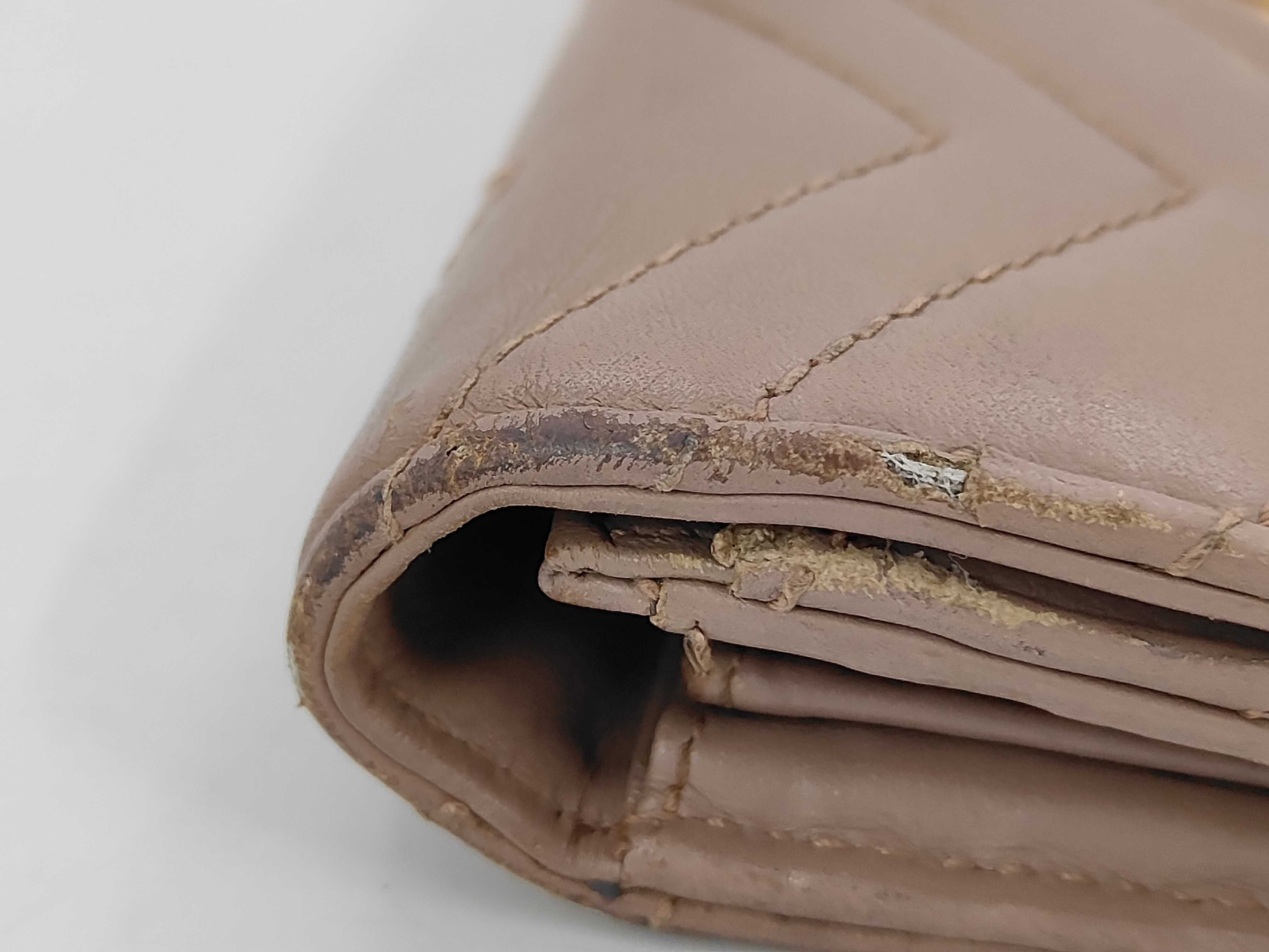 Quilted GG Marmont Leather Beige Long Wallet — view 7