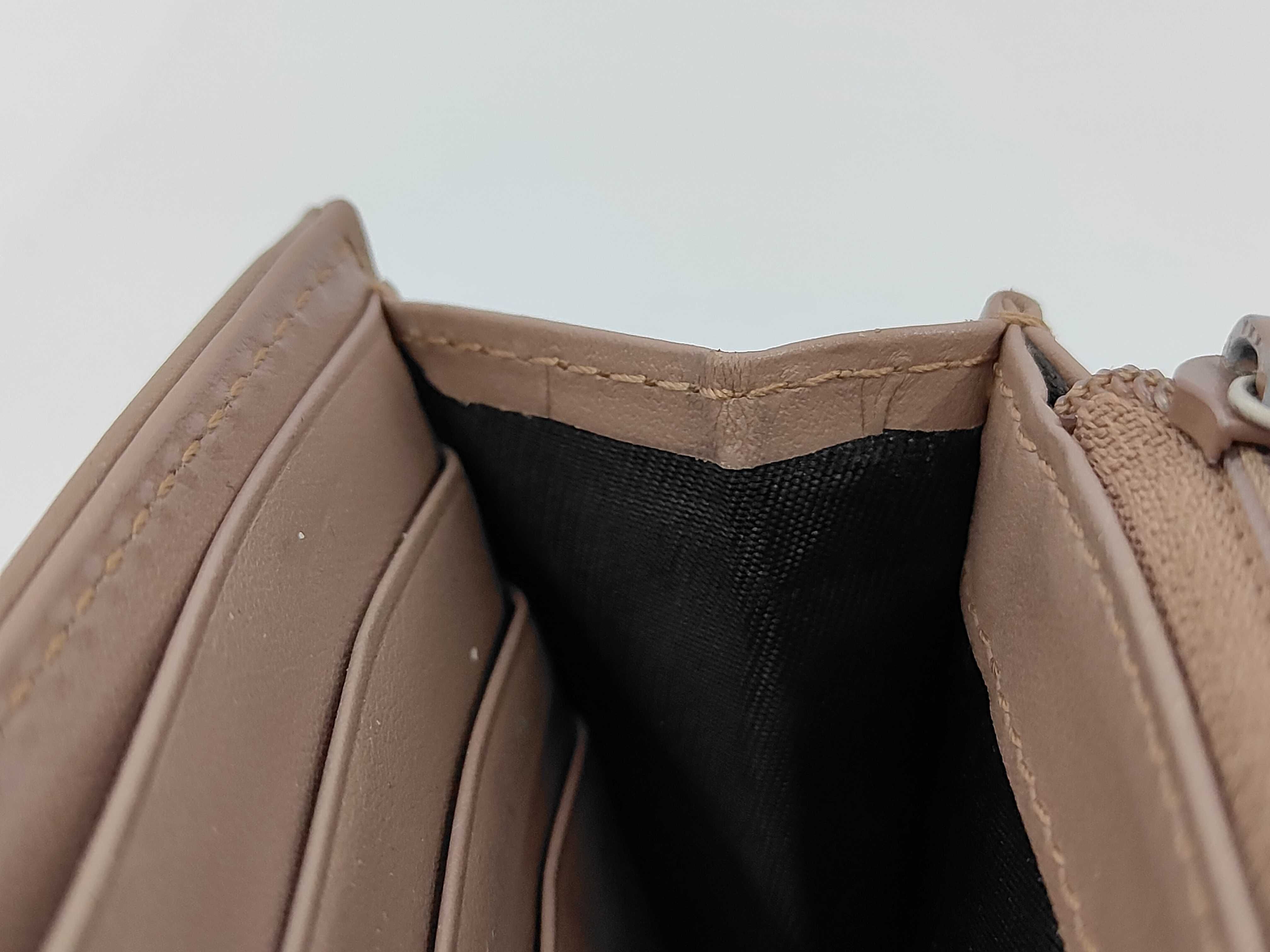 Quilted GG Marmont Leather Beige Long Wallet — view 10