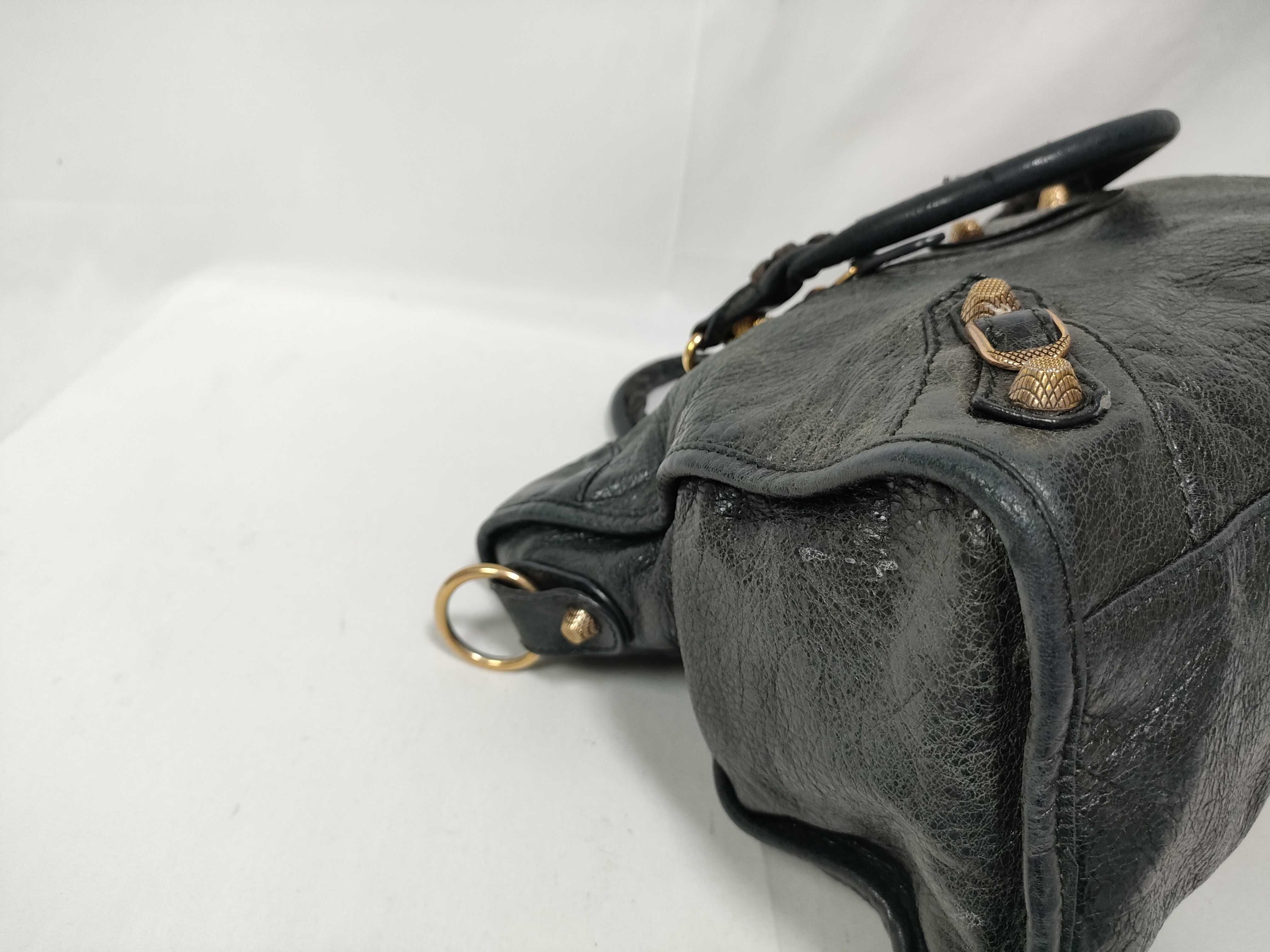 ID- Cow Skin THE GIANTCITY 2-Way Handbag Gray #281770 Handbag — view 5