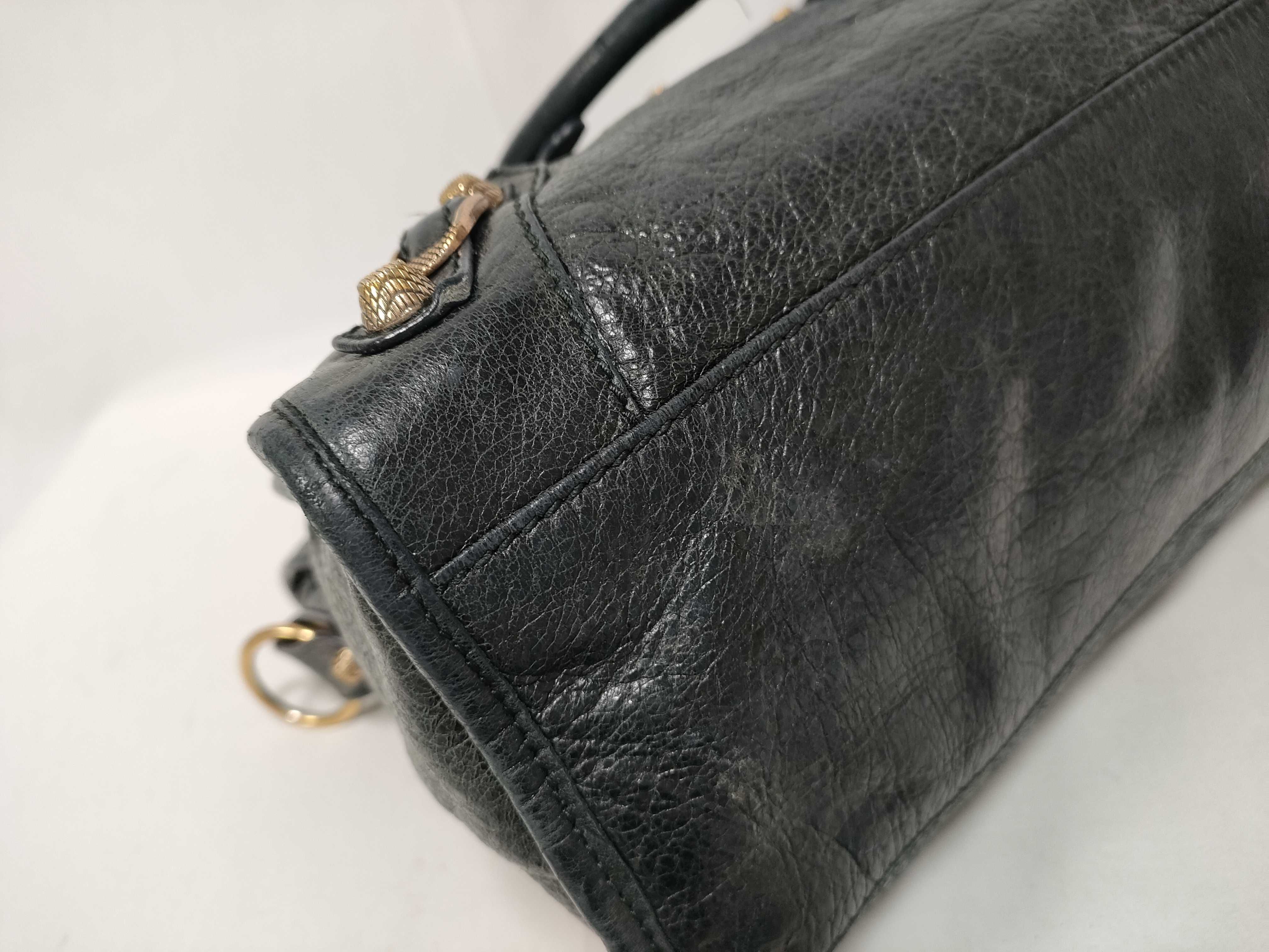 ID- Cow Skin THE GIANTCITY 2-Way Handbag Gray #281770 Handbag — view 6