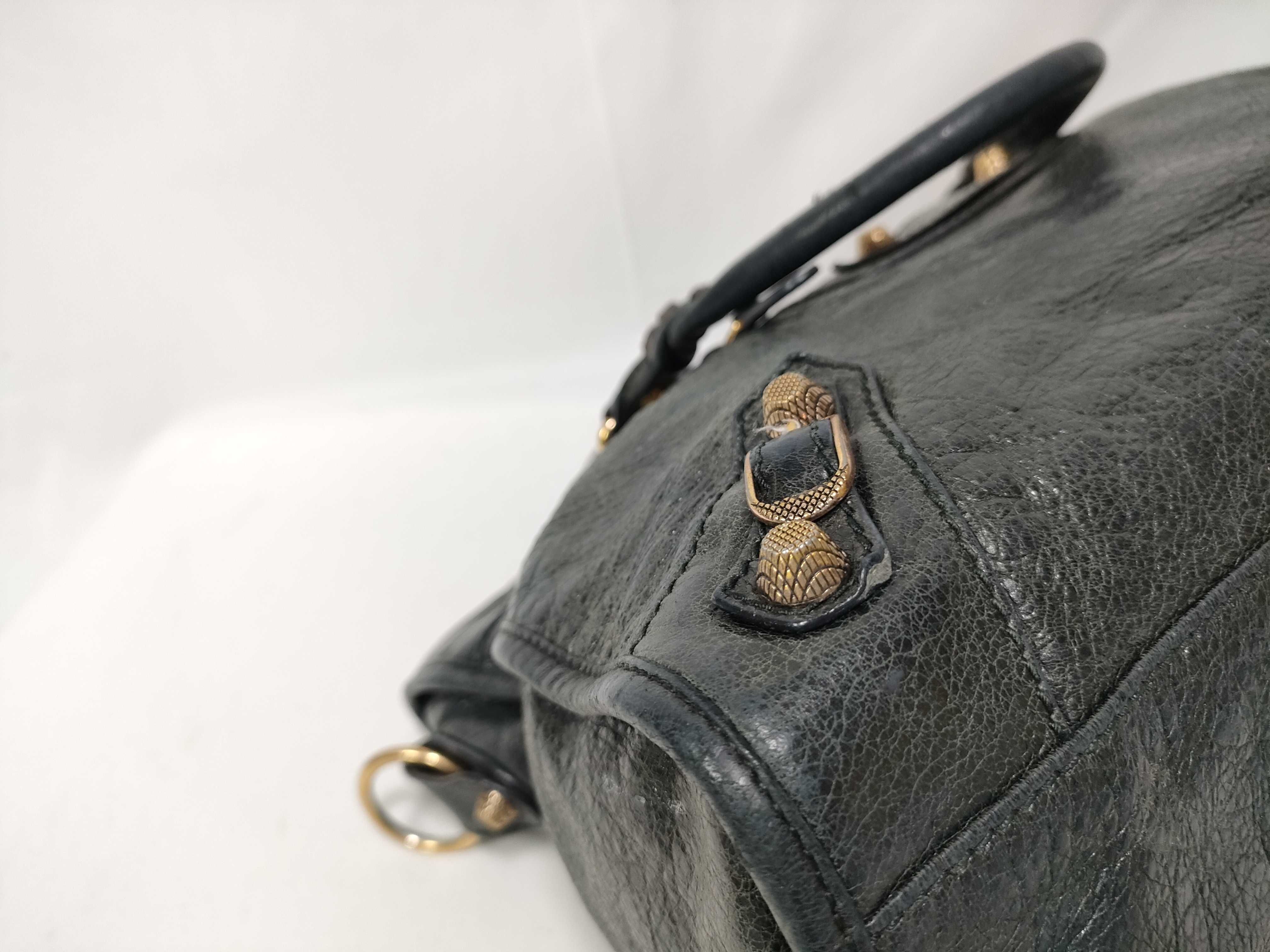 ID- Cow Skin THE GIANTCITY 2-Way Handbag Gray #281770 Handbag — view 8