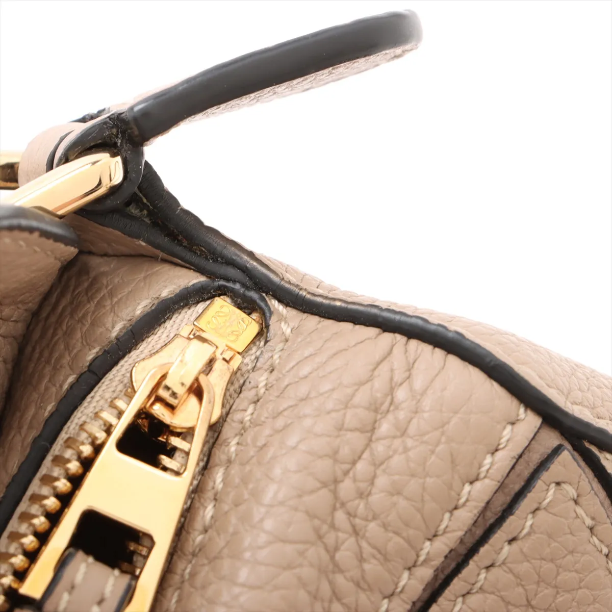 Mini Puzzle Bag Leather 2WAY Handbag Beige — view 11