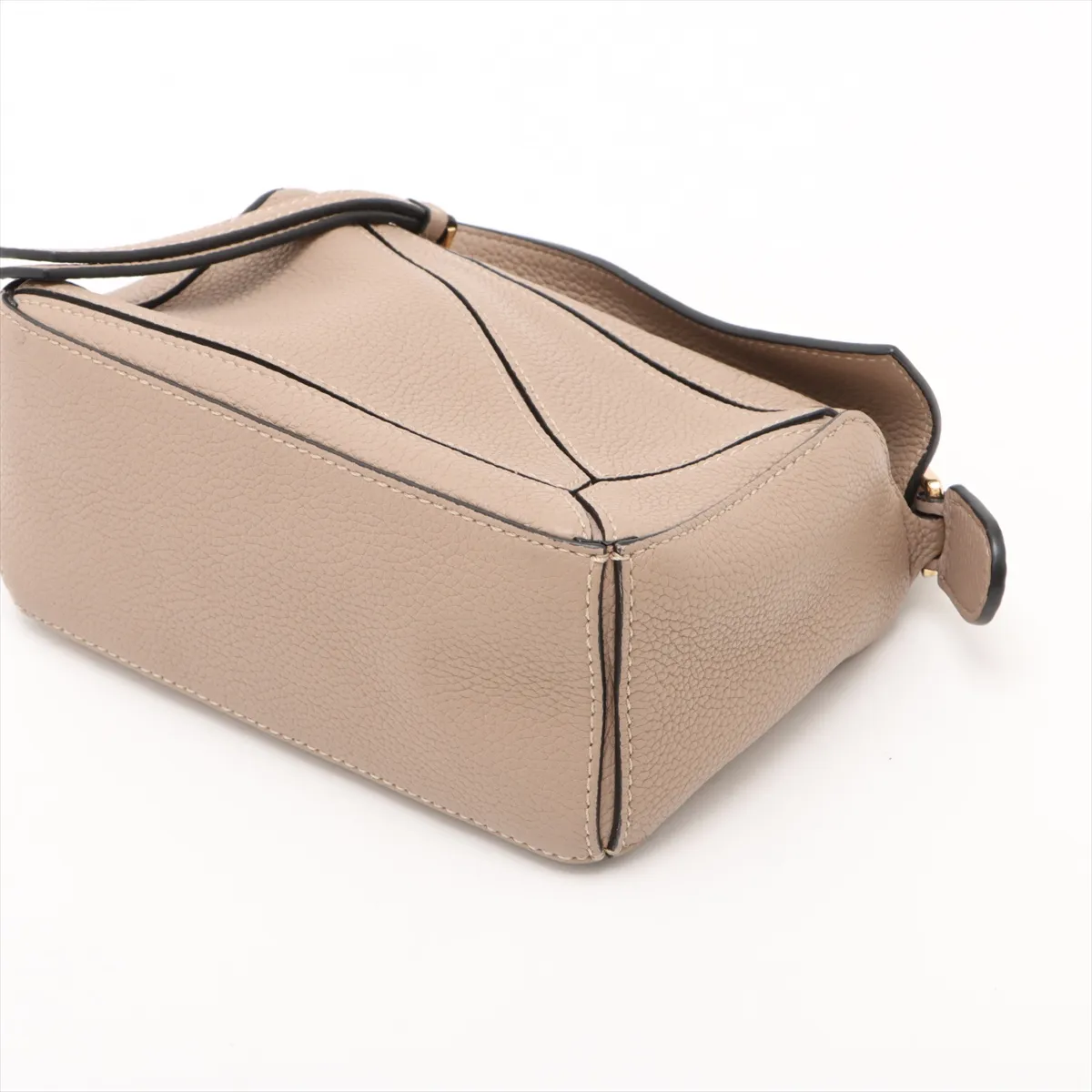 Mini Puzzle Bag Leather 2WAY Handbag Beige — view 3