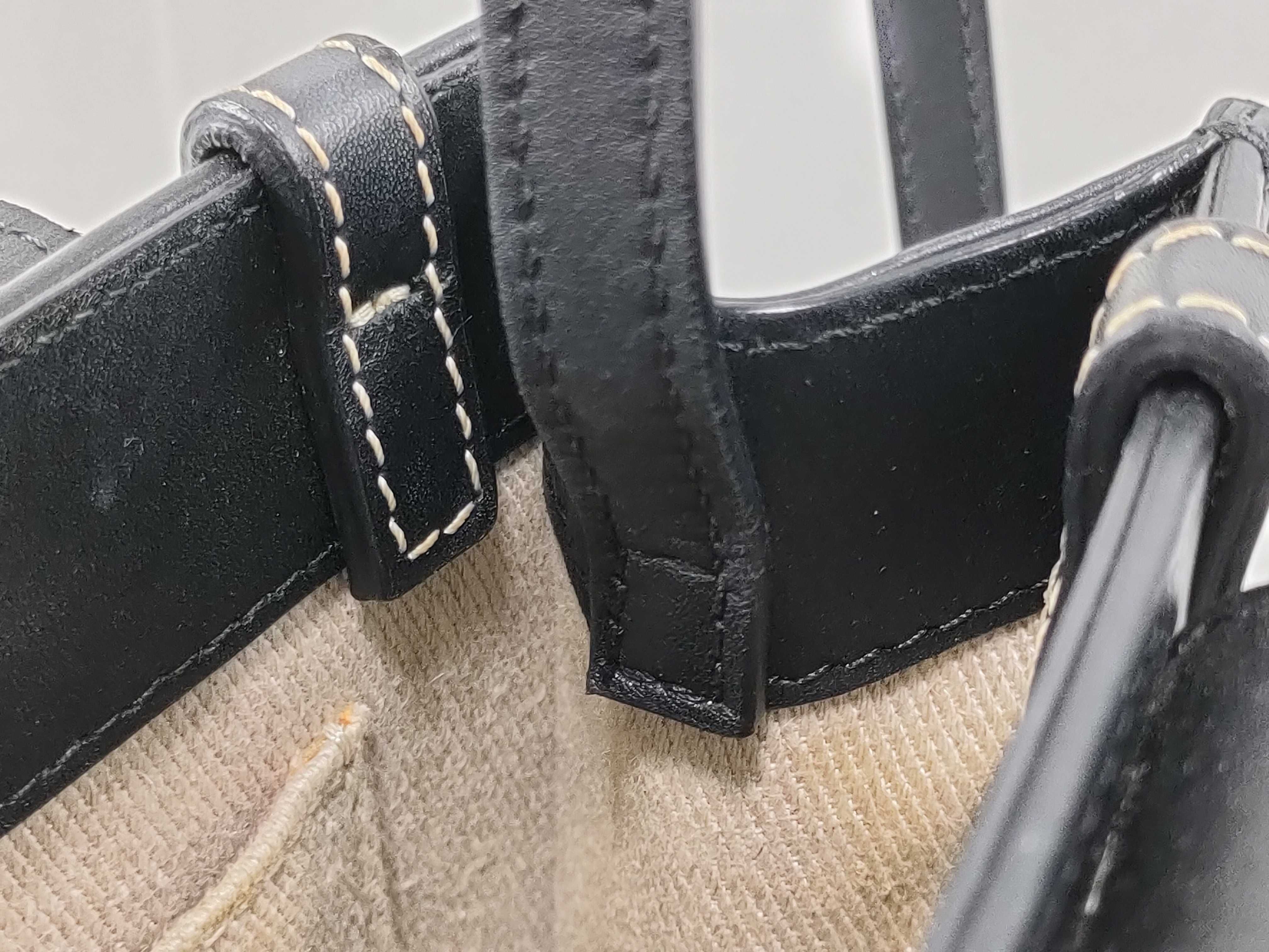 Woody Mini Leather 2-Way Handbag, Black — view 10