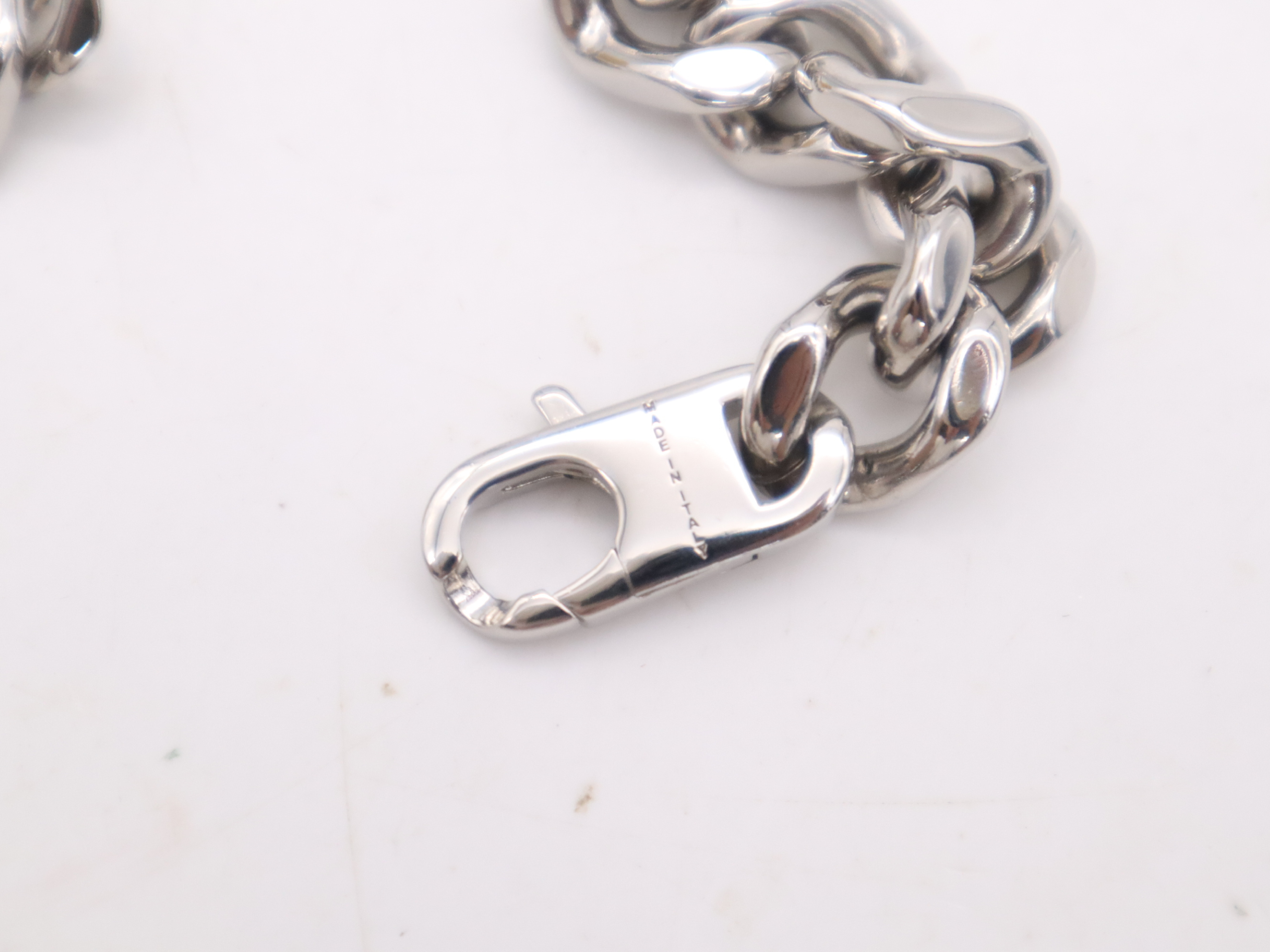 7AJ543 Metal Logo Plate Chain S Bracelet B08 (with box) Bracelet/Bangle — view 7