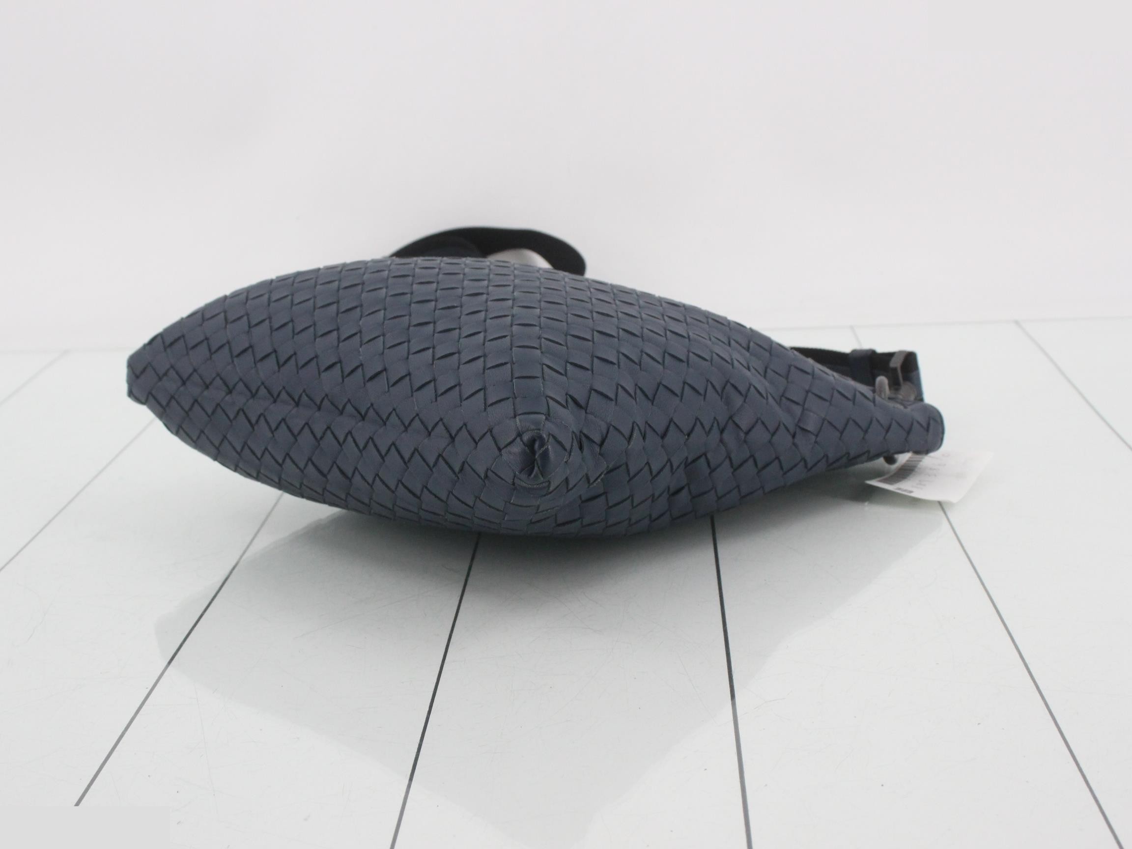 Intrecciato shoulder bag, blue — view 6