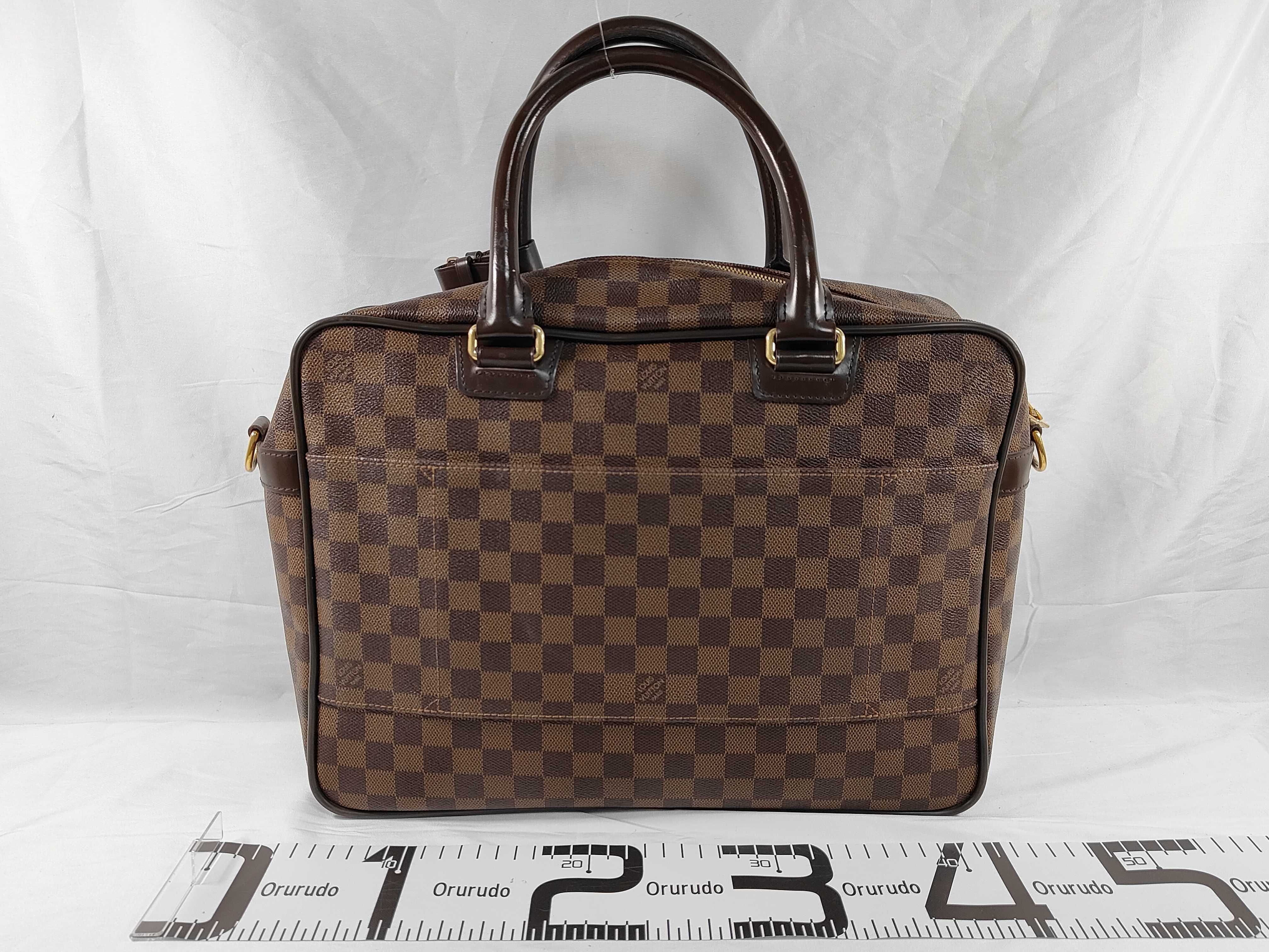 Damier ID- Icare N23252 38 Canvas Brown Handbag GHW AS0161 Business Bag — view 2