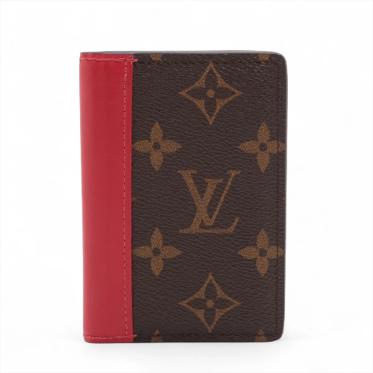 Monogram Macassar Organizer de Poche, Model No. Sari Red, Card Case M12830
