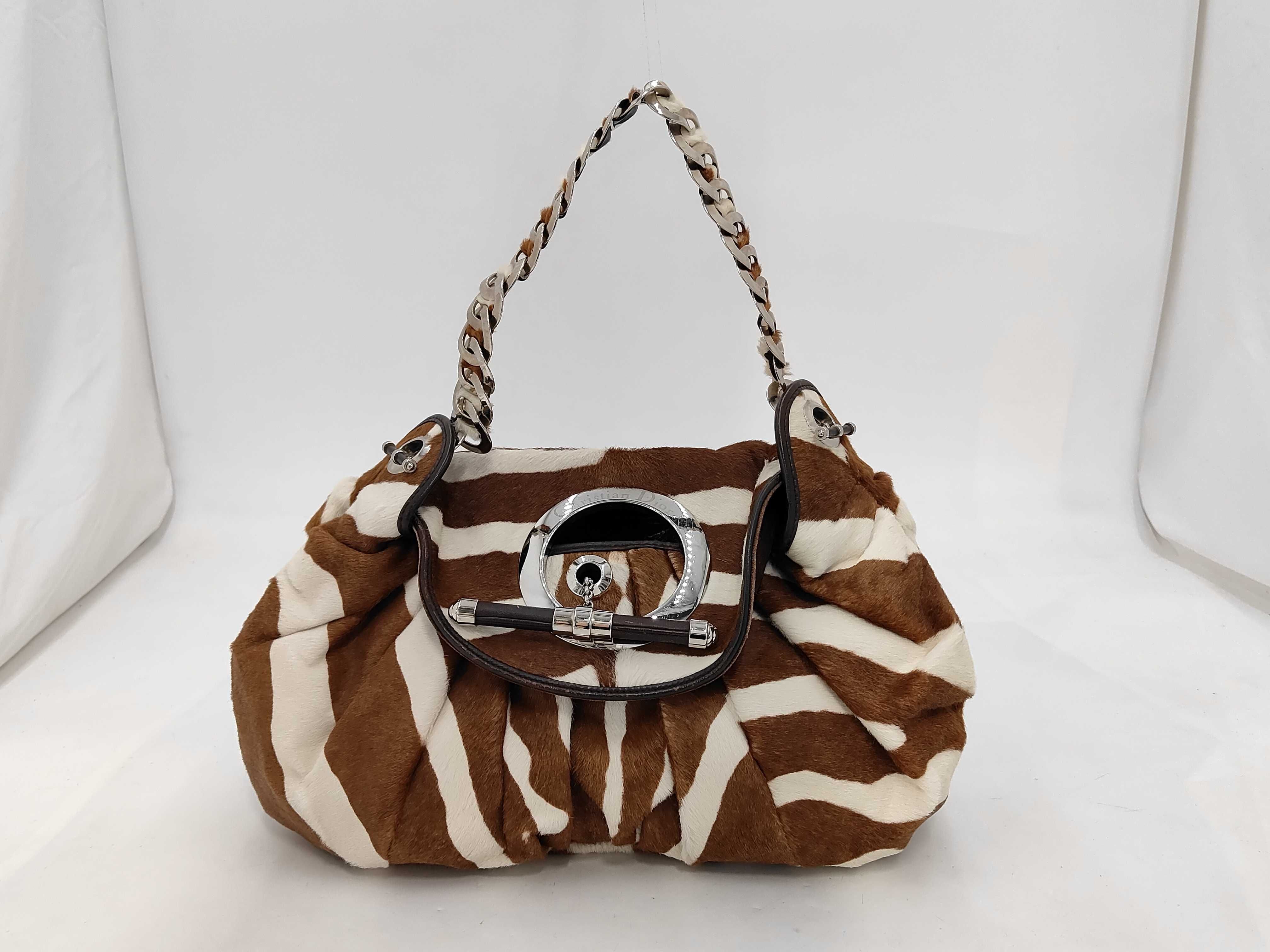 Leopard Print Calfskin Shoulder Bag/Handbag
