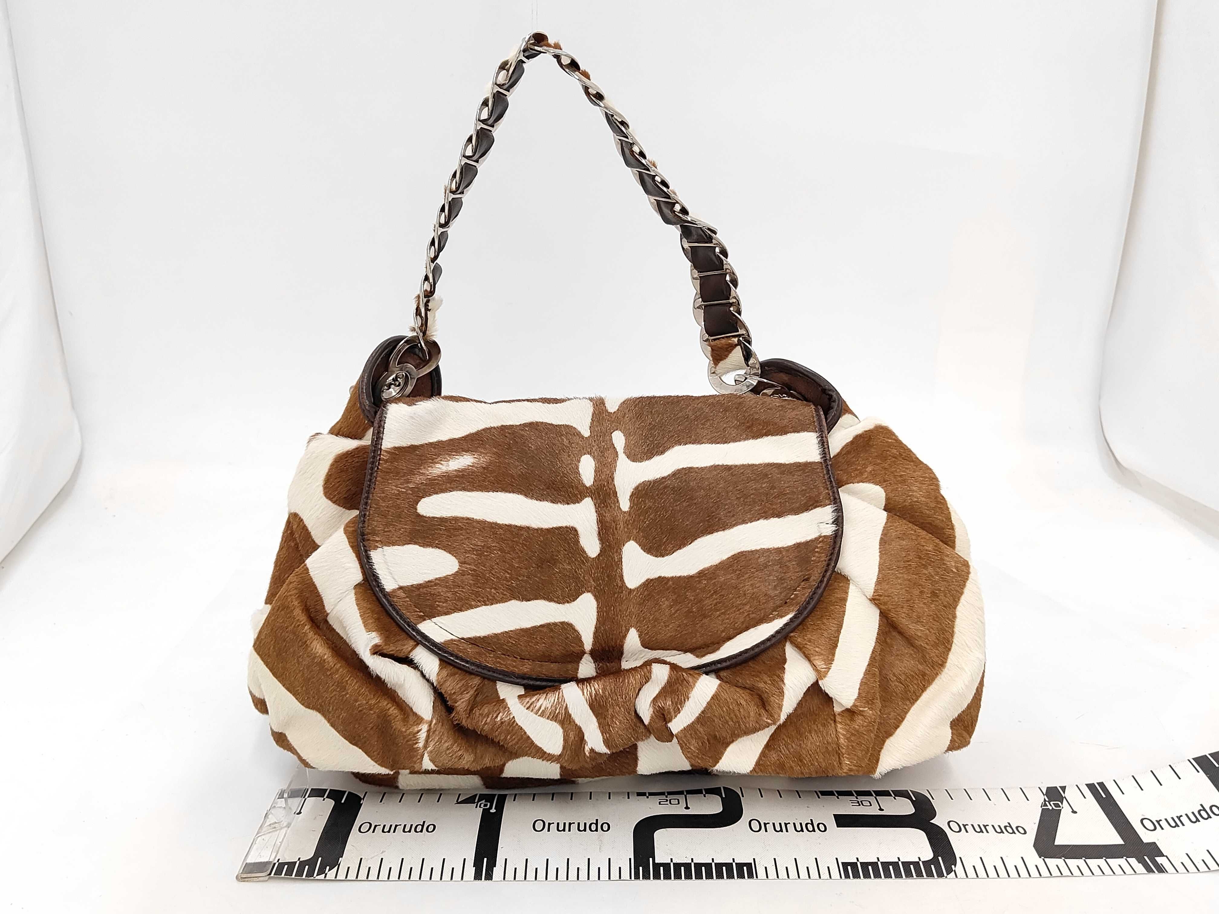 Leopard Print Calfskin Shoulder Bag/Handbag — view 2