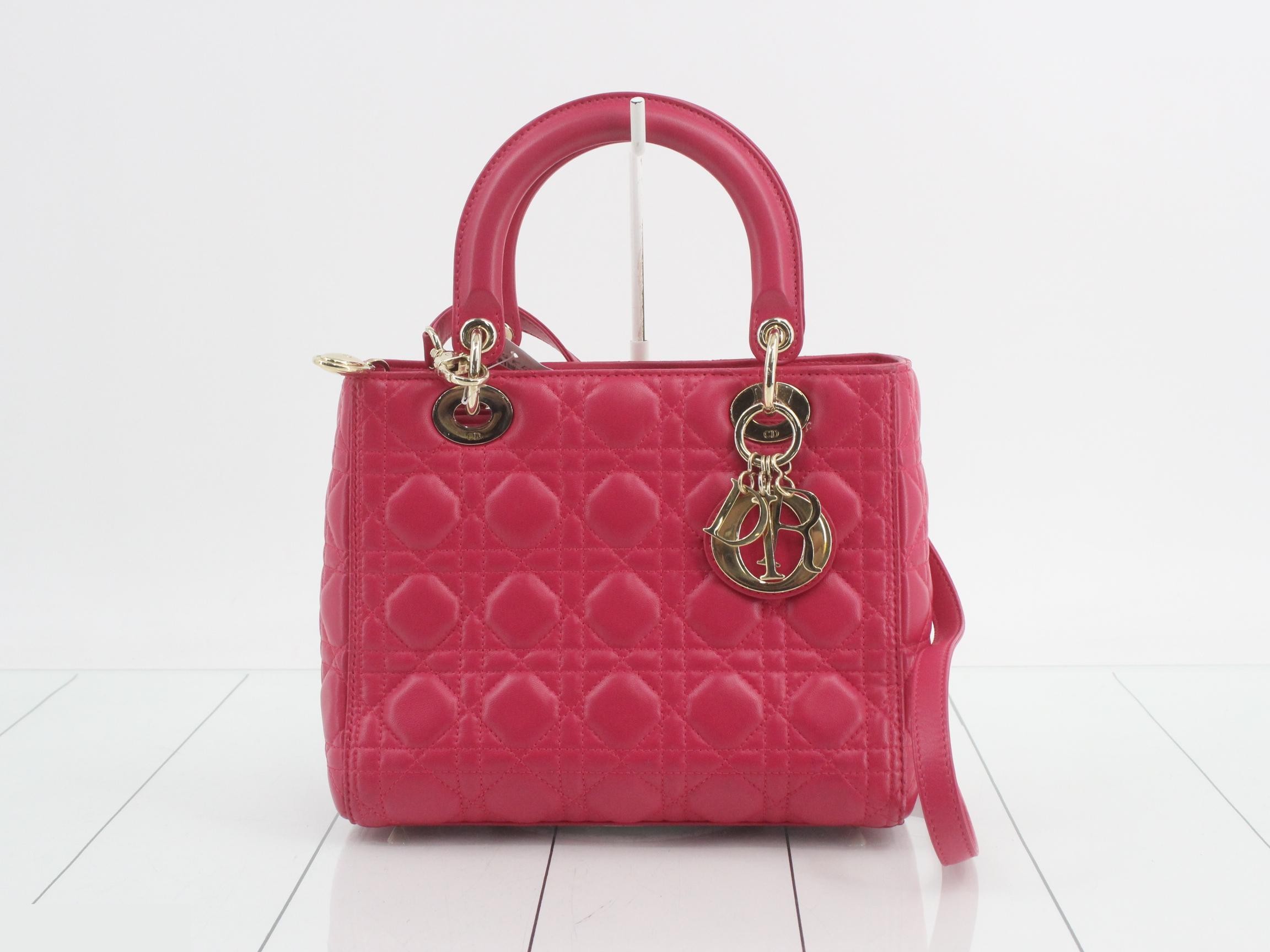 Lady Dior Cannage Lamb 2WAY