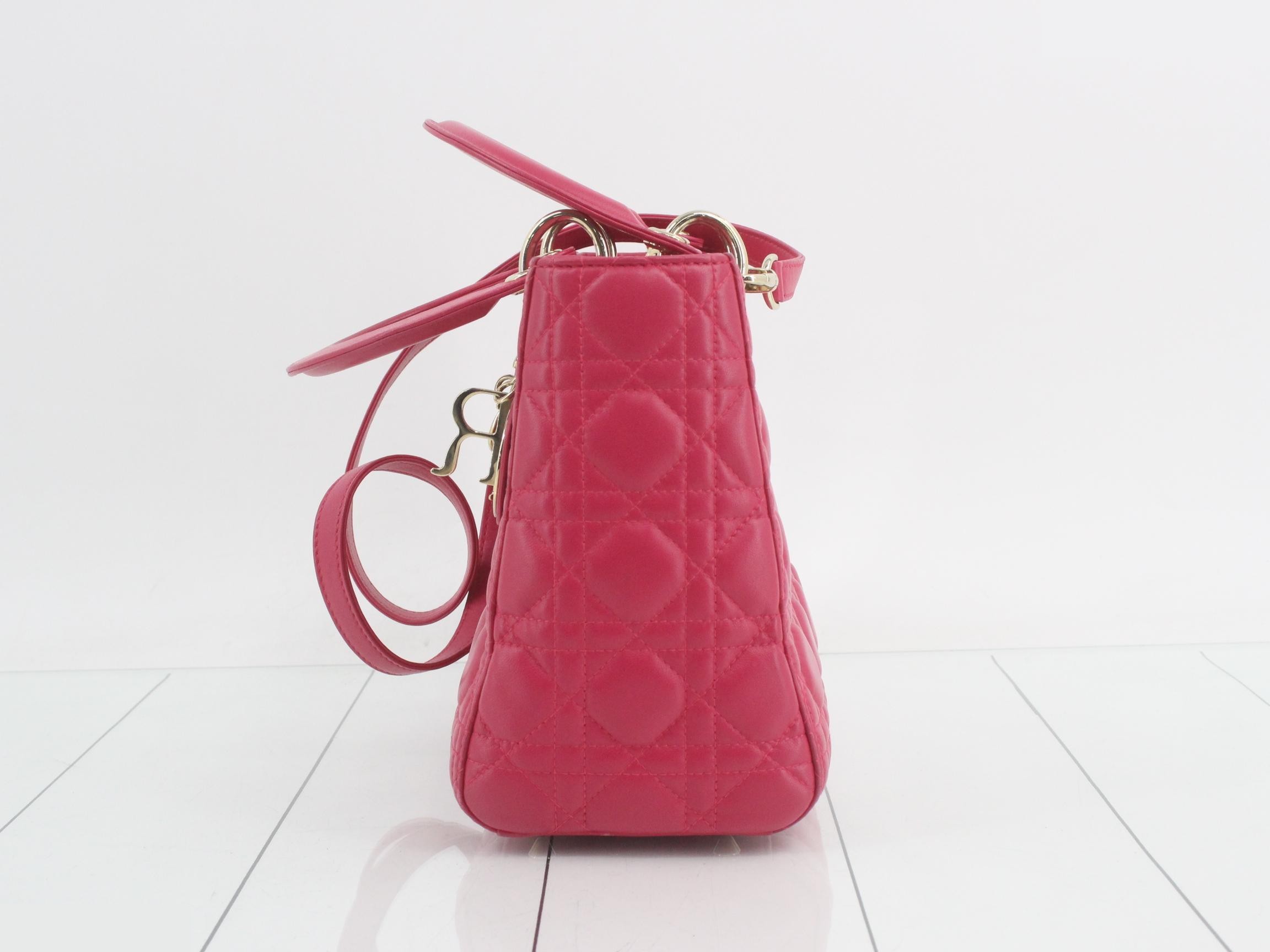 Lady Dior Cannage Lamb 2WAY — view 3