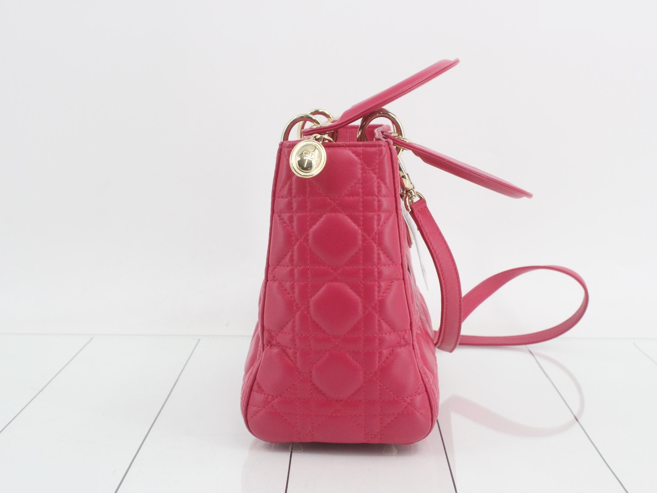 Lady Dior Cannage Lamb 2WAY — view 4