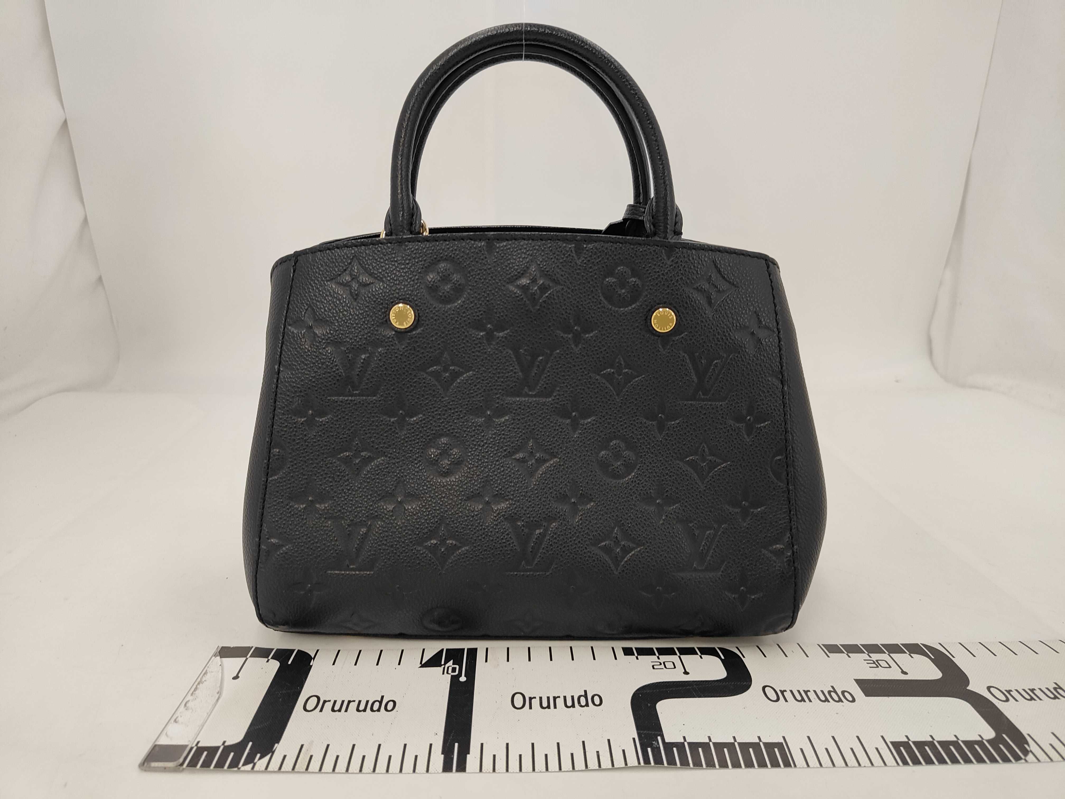 Monogram Empreinte Louis Vuitton Empreinte Montaigne BB Noir TR3117 Handbag — view 2