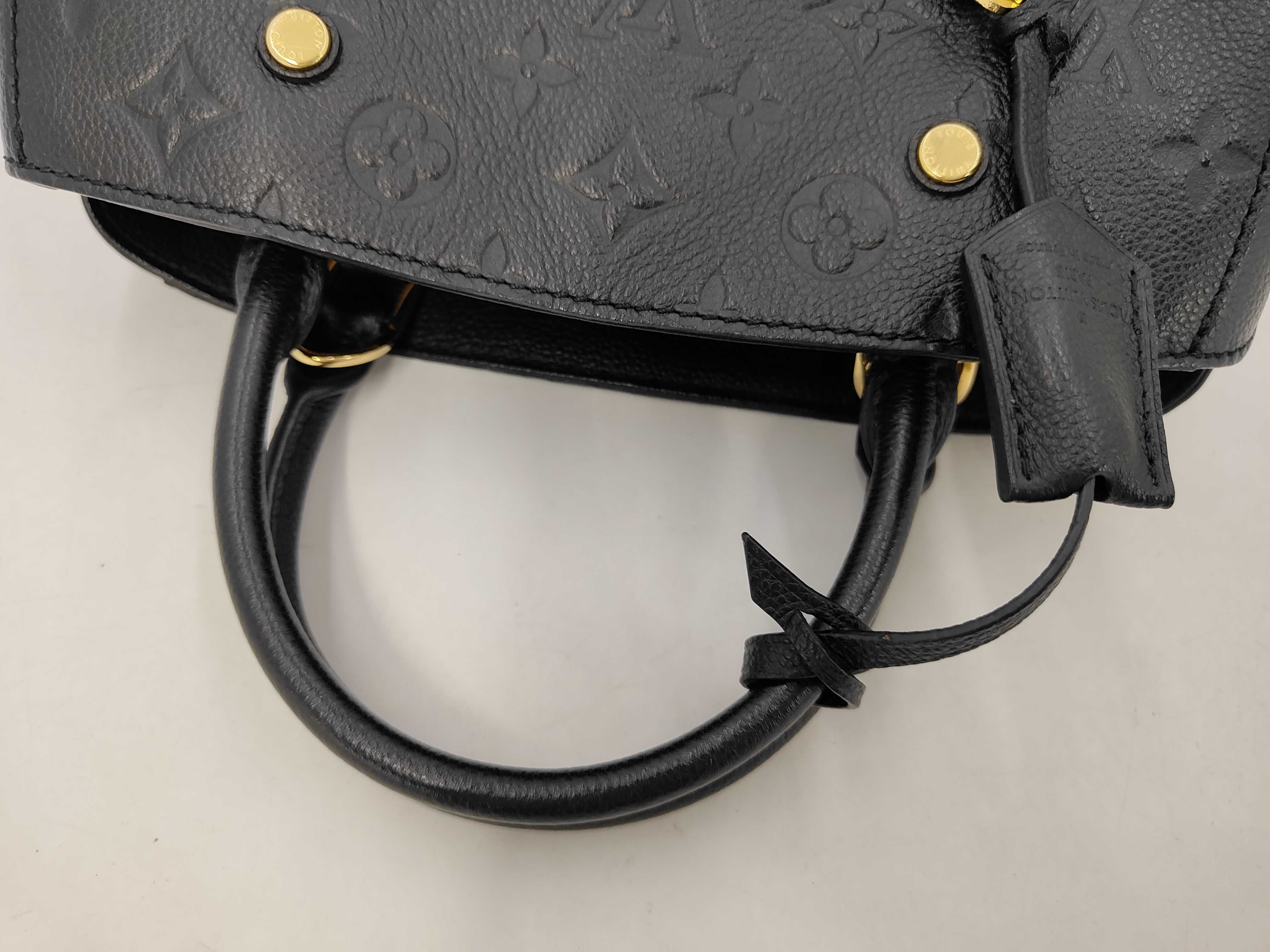 Monogram Empreinte Louis Vuitton Empreinte Montaigne BB Noir TR3117 Handbag — view 5