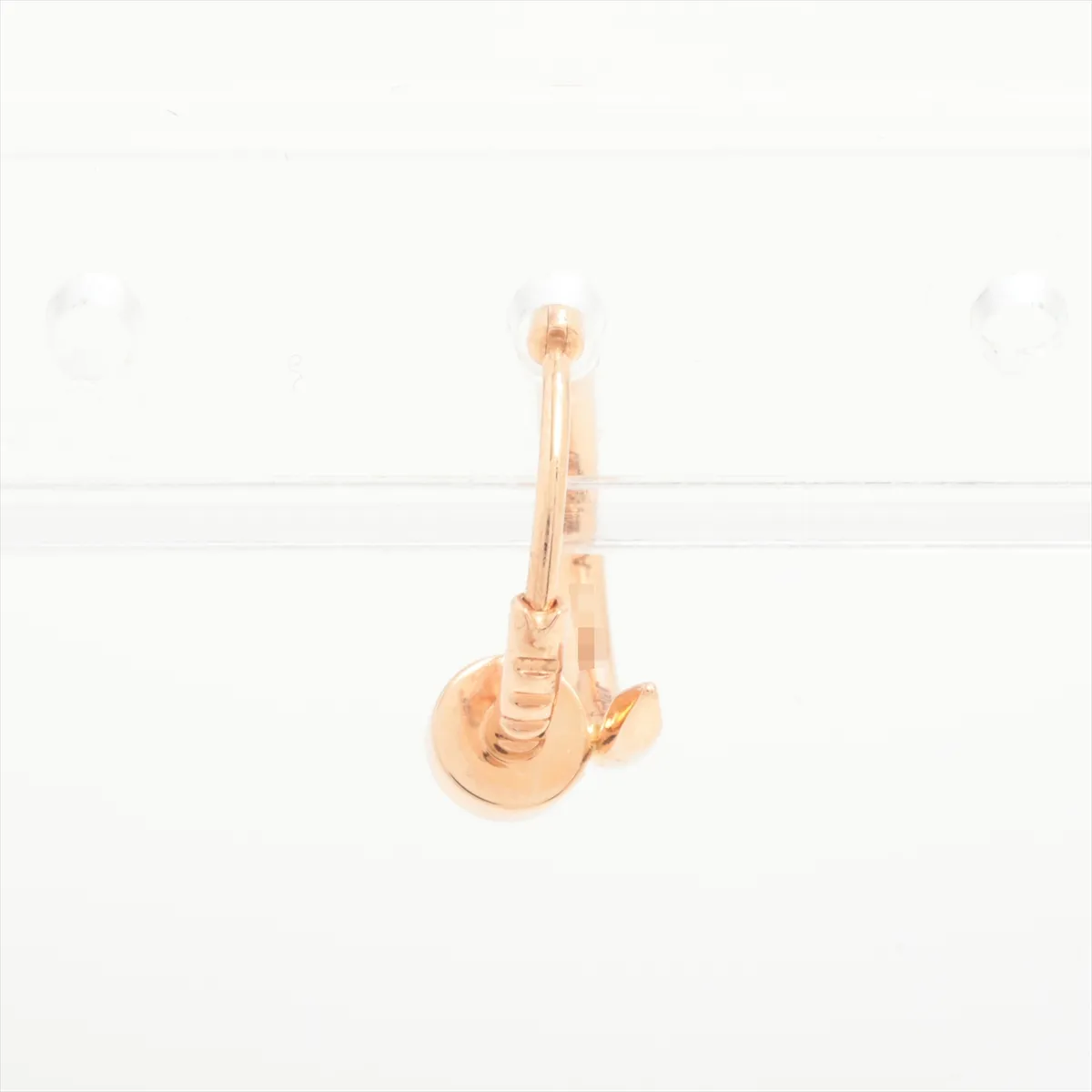 Juste un Clou single earring, 750 (PG), 1.2g, 139FVH, stiff clasp. — view 2