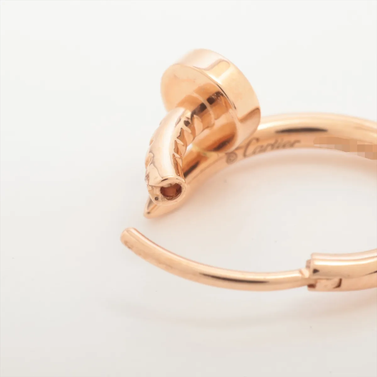 Juste un Clou single earring, 750 (PG), 1.2g, 139FVH, stiff clasp. — view 4