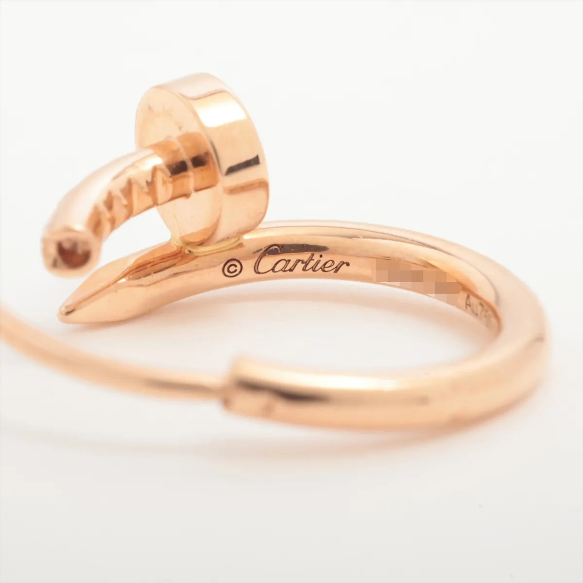 Juste un Clou single earring, 750 (PG), 1.2g, 139FVH, stiff clasp. — view 5
