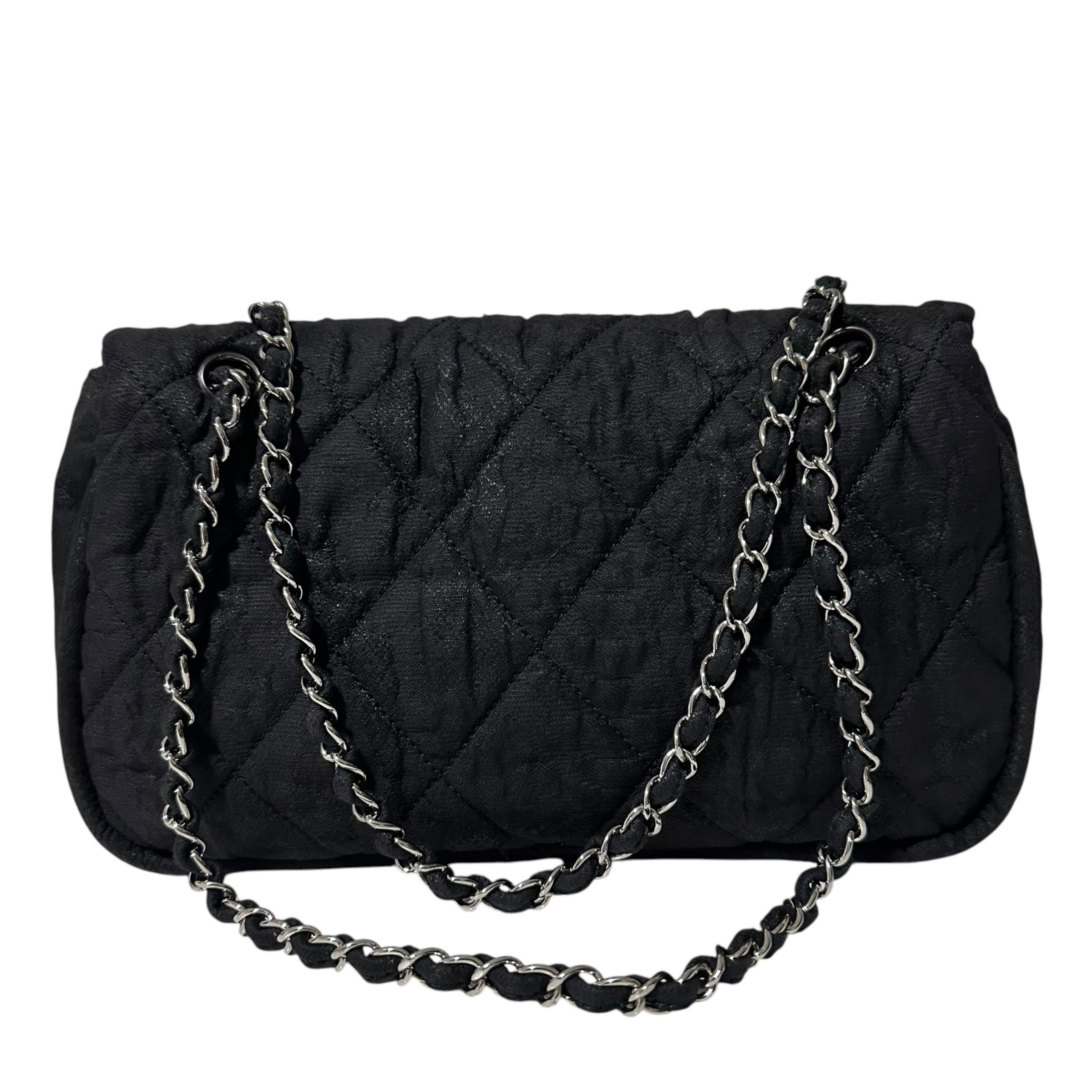 Matelassé coated canvas, Coco Mark, double chain — view 4