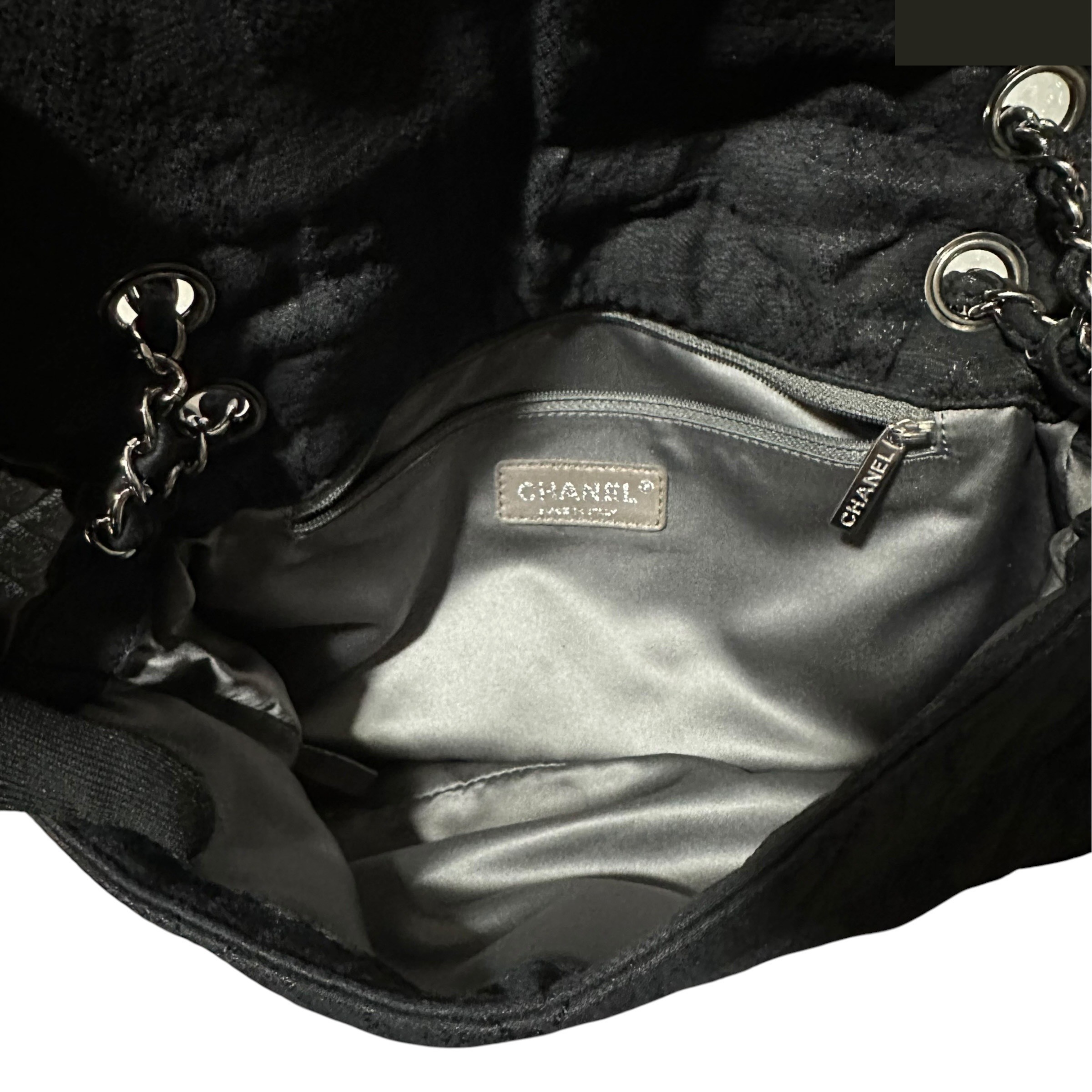 Matelassé coated canvas, Coco Mark, double chain — view 10