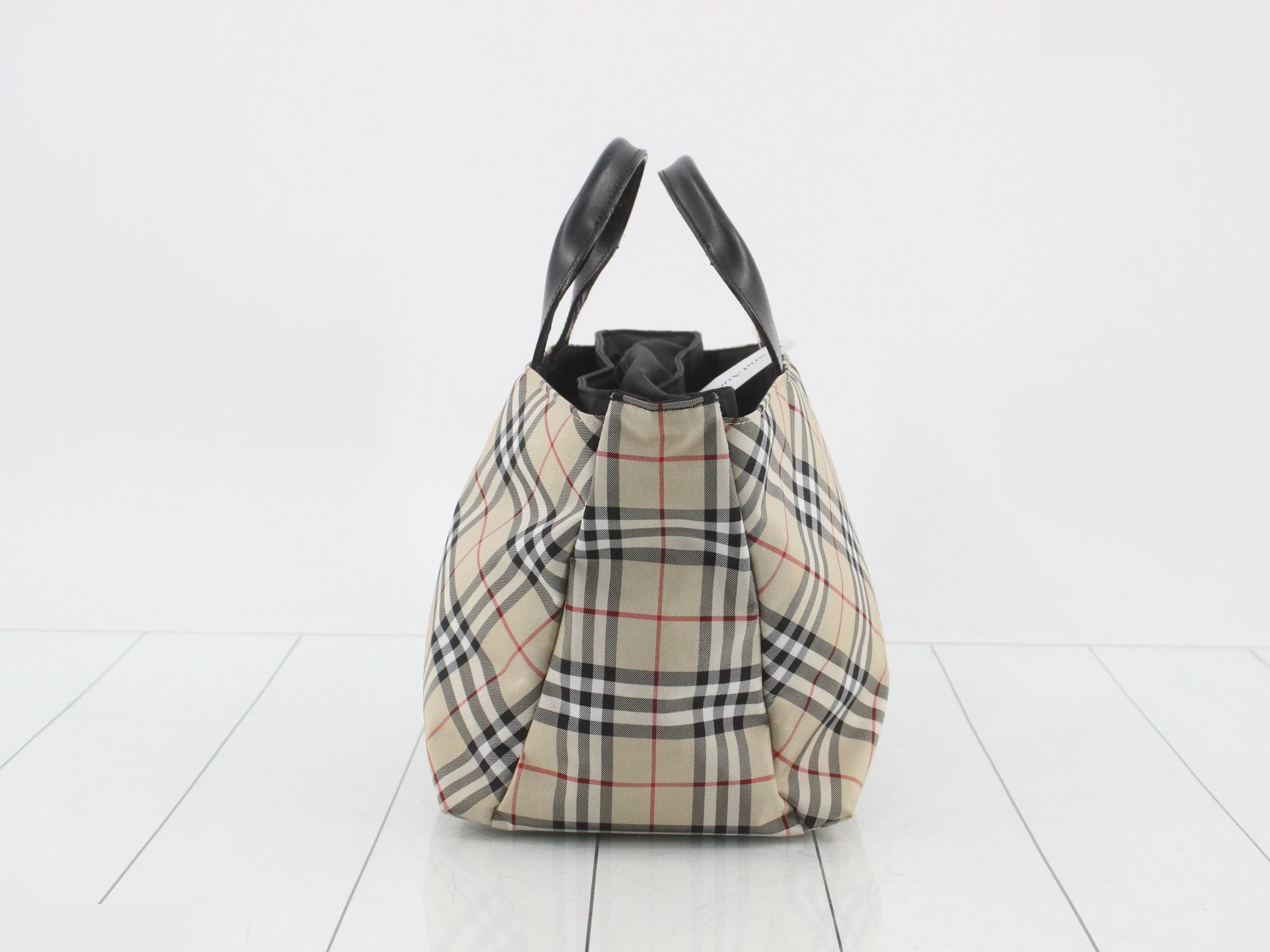 Nylon Nova Check Beige W35 H22 D14 — view 3