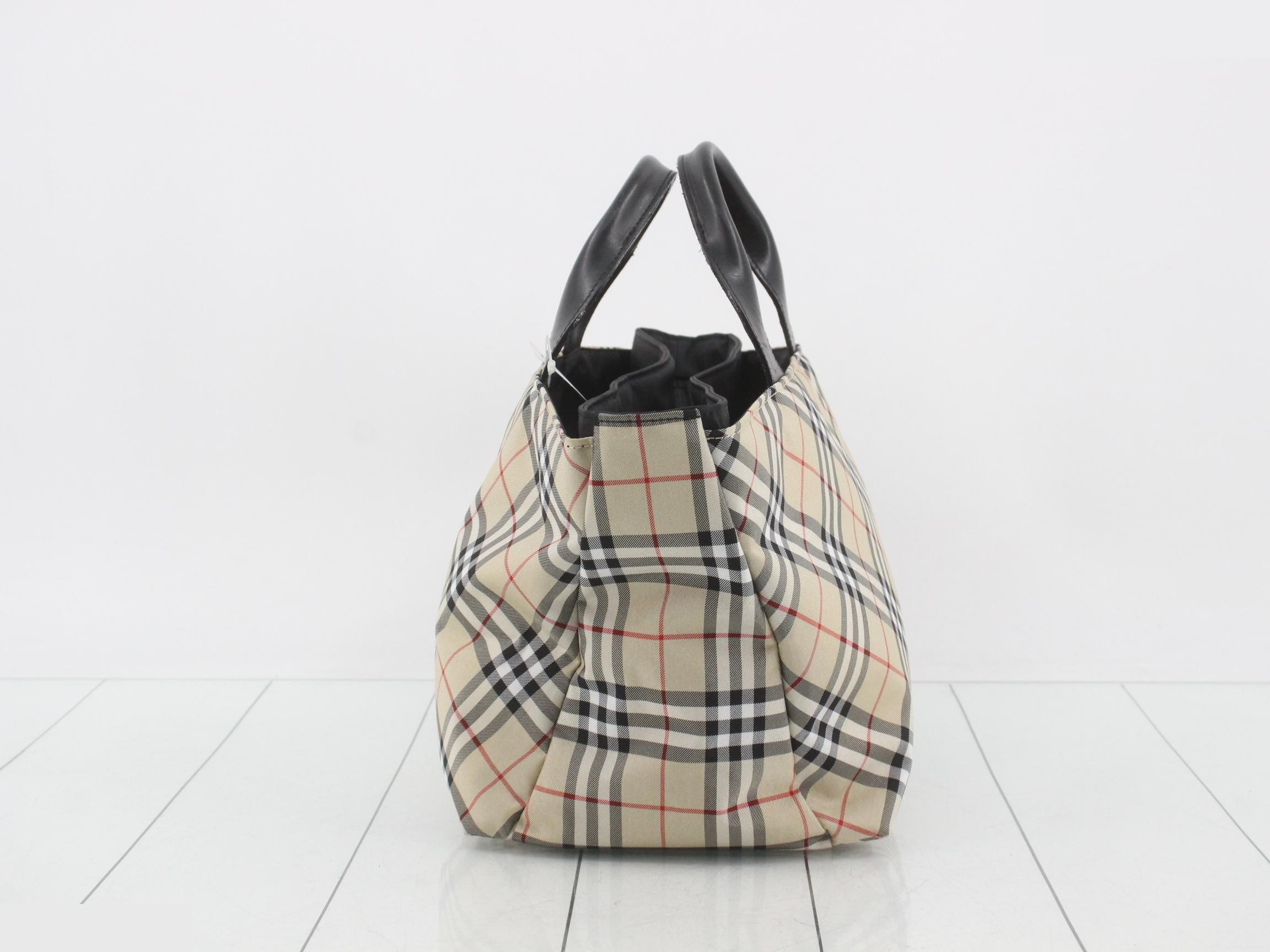 Nylon Nova Check Beige W35 H22 D14 — view 4