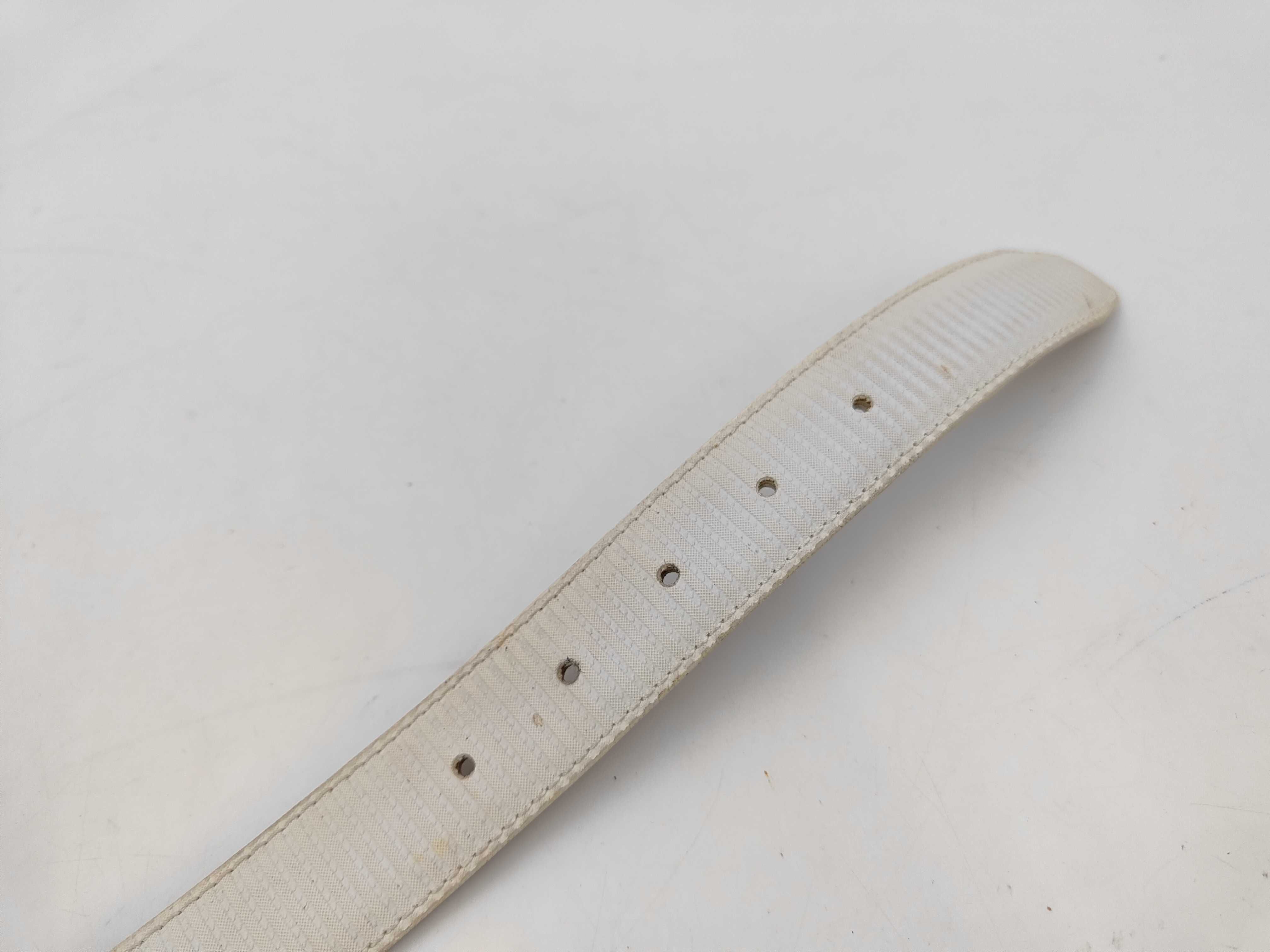 Bulgari Millerege Belt PVC White x Silver Belt — view 5