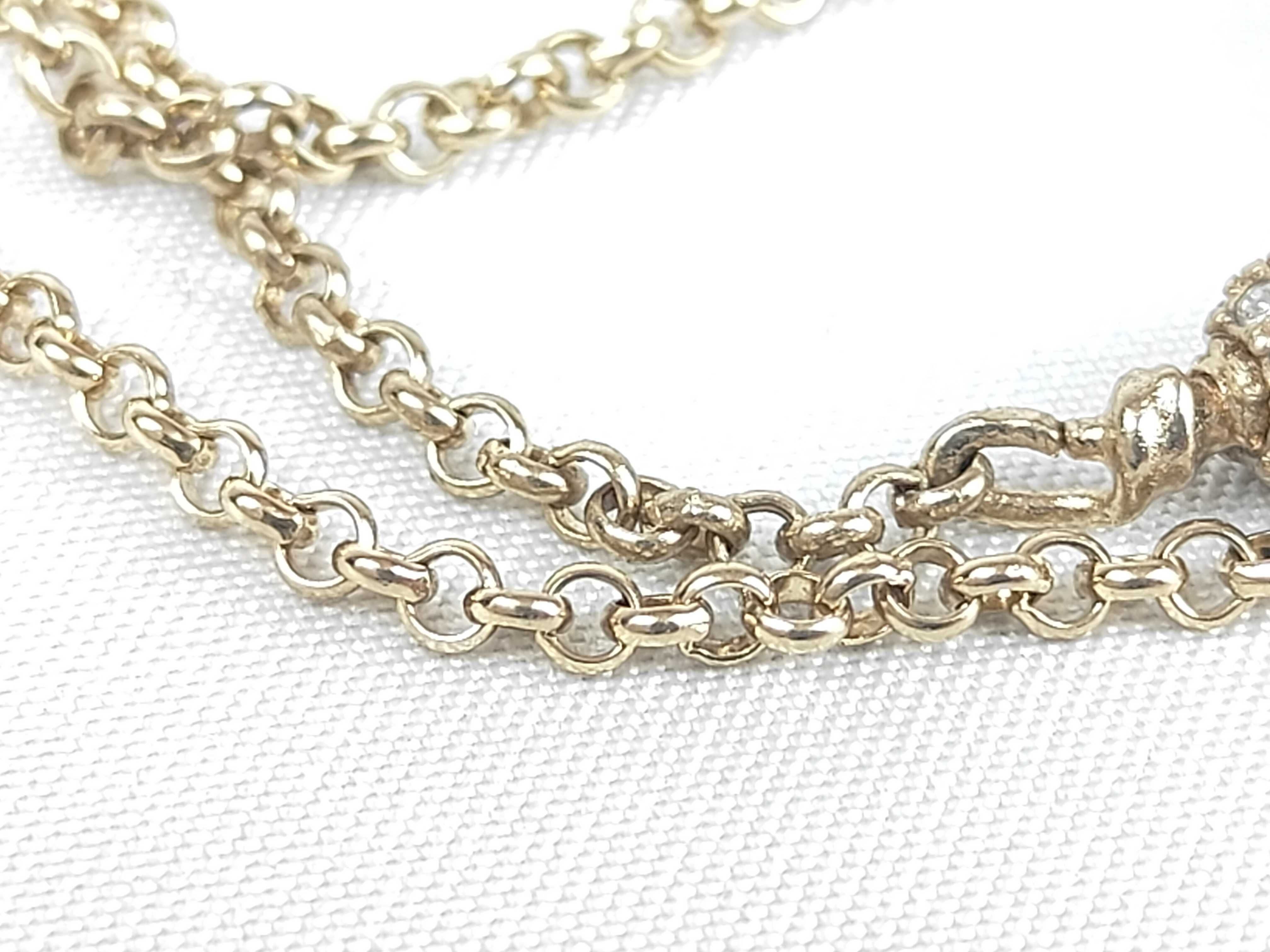 Pearl Chain Pin Brooch — view 4