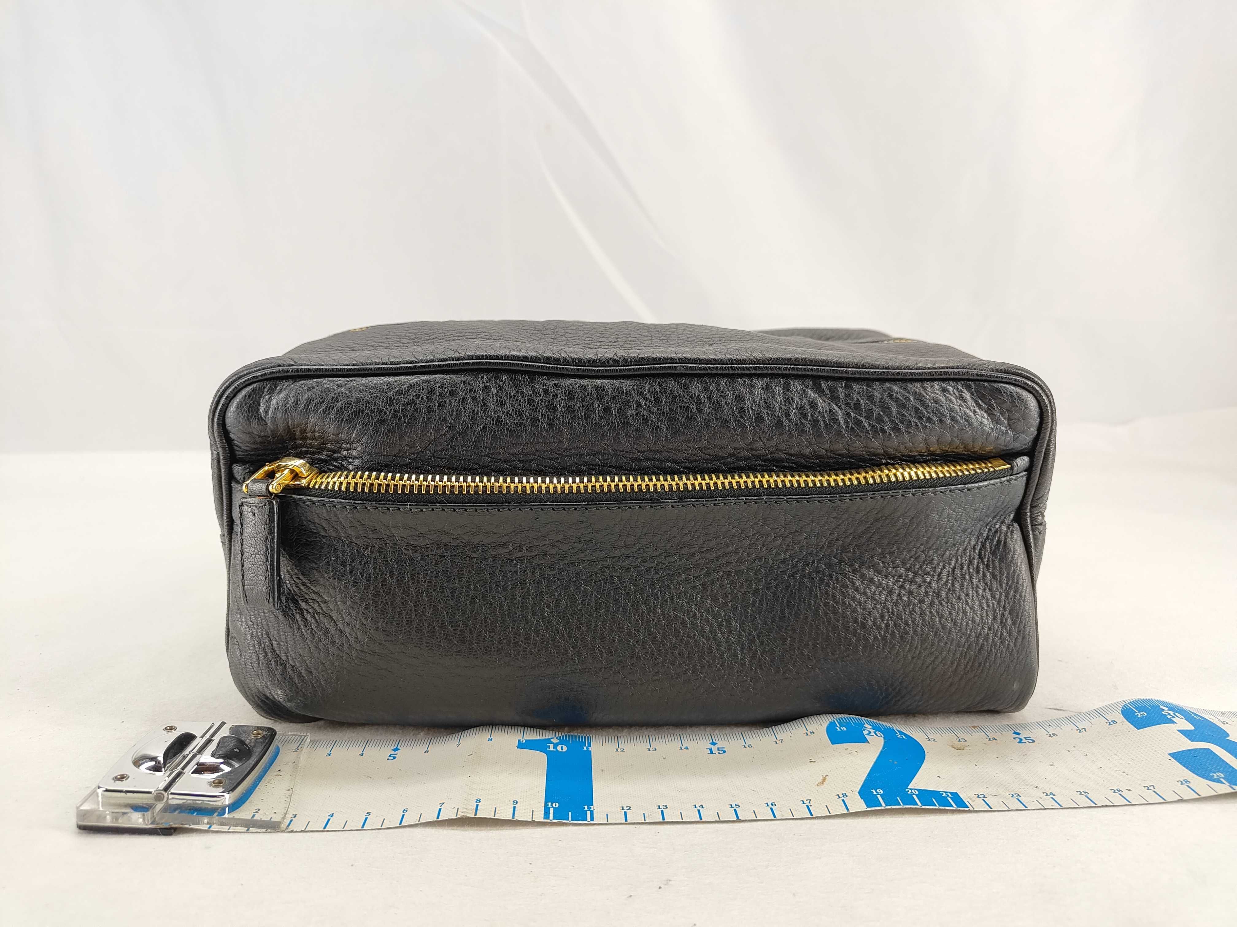 leather clutch bag — view 2