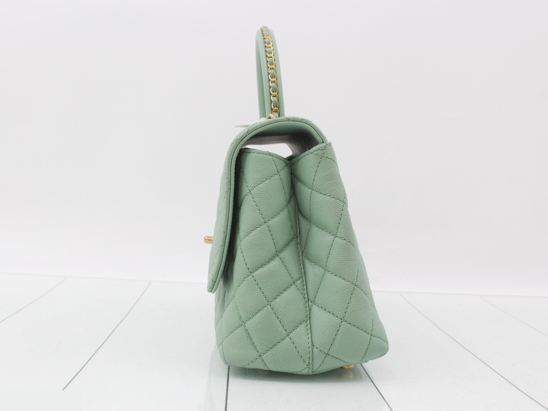 Coco Handle Caviar Skin 2-Way Handbag — view 3