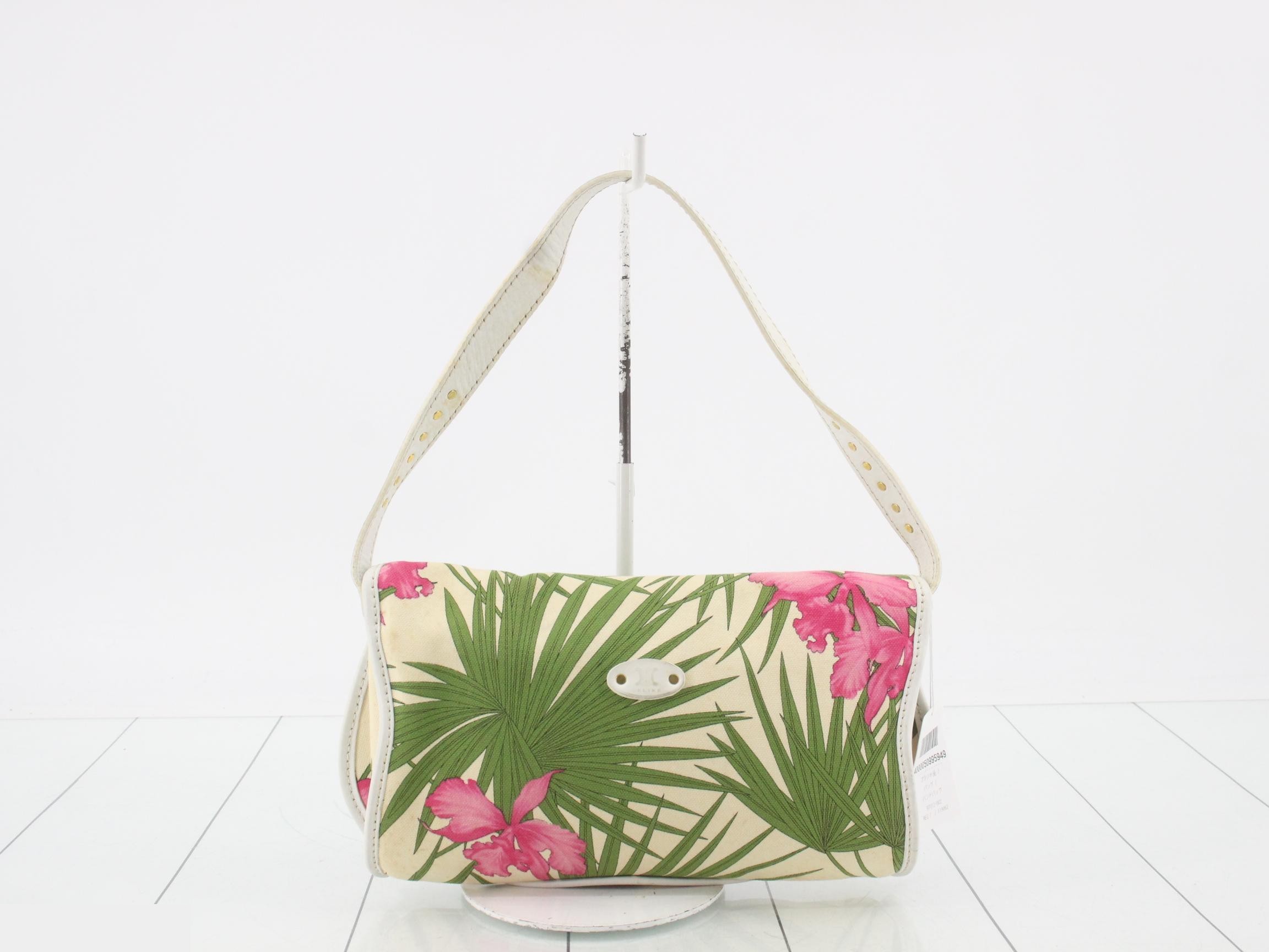 Canvas botanical print one-shoulder bag — view 2