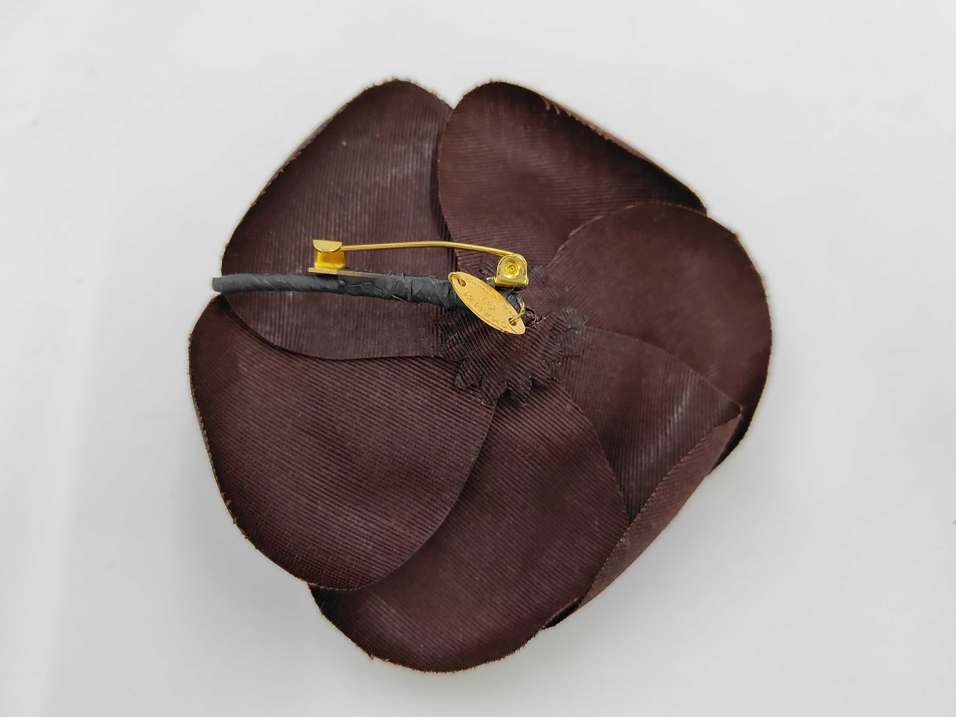 Camellia Brooch (Wine Red) — view 2