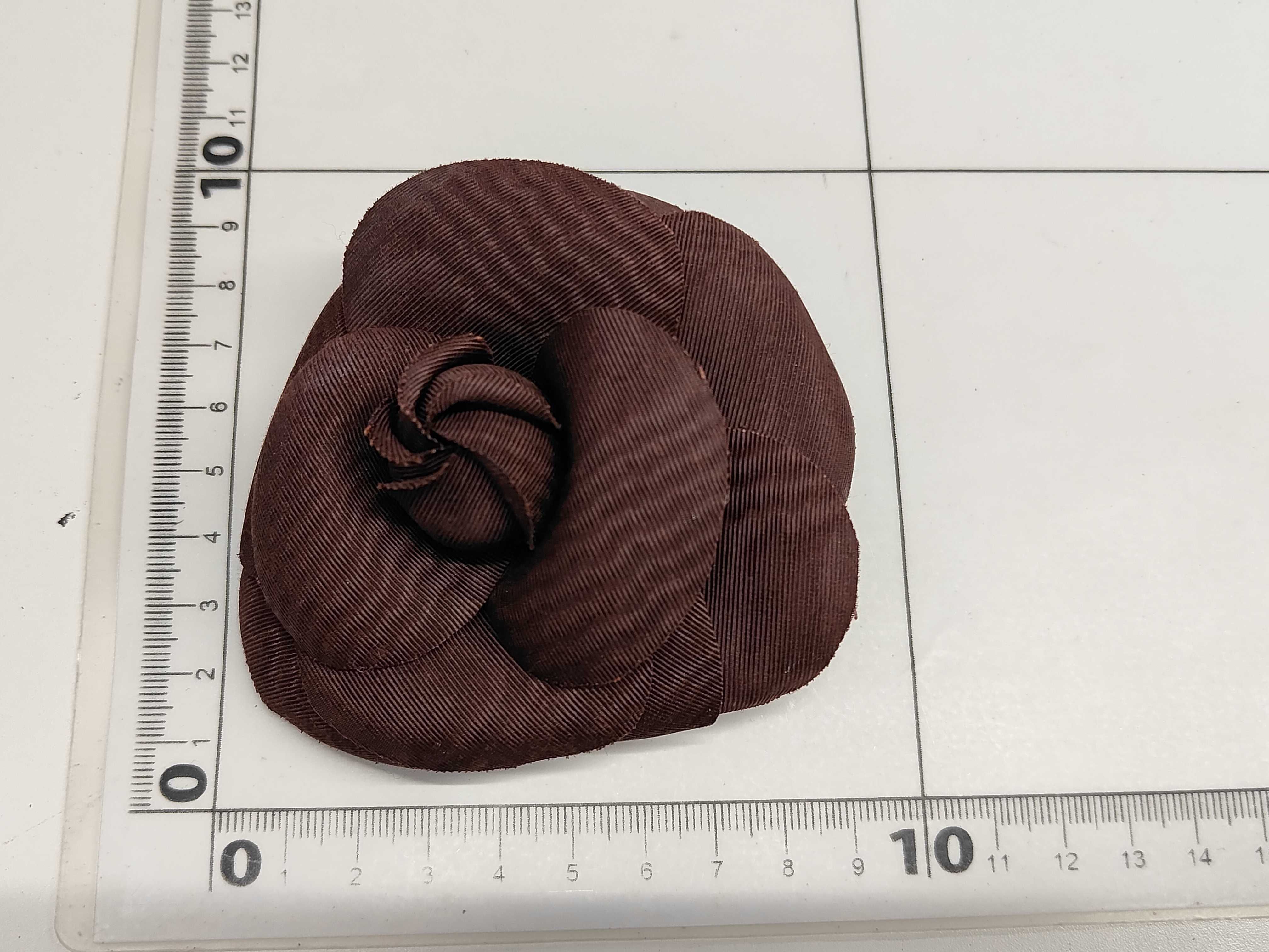 Camellia Brooch (Wine Red) — view 6