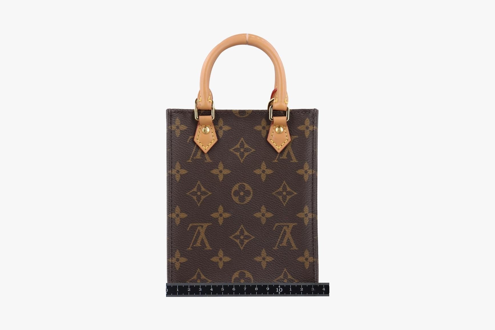 Petite Sac Plat Monogram Canvas Monogram/Brown — view 2