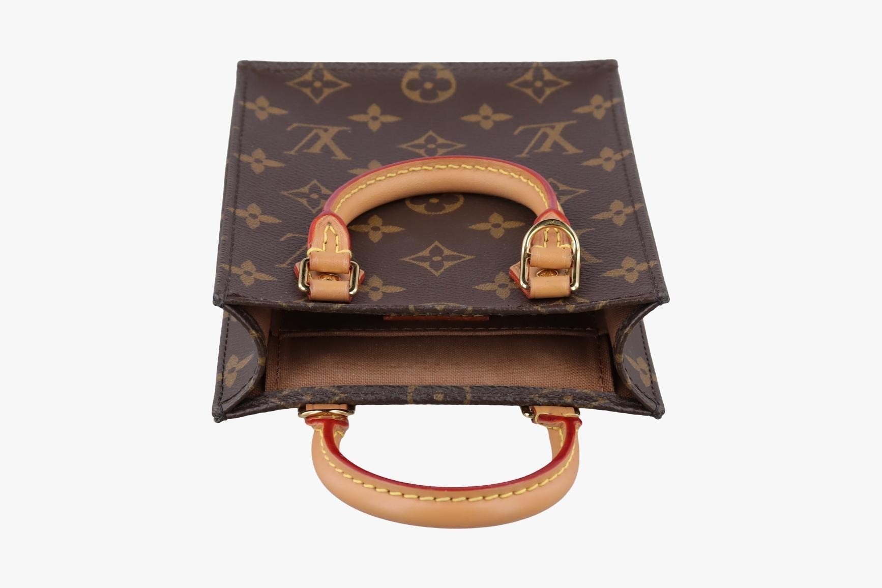 Petite Sac Plat Monogram Canvas Monogram/Brown — view 5