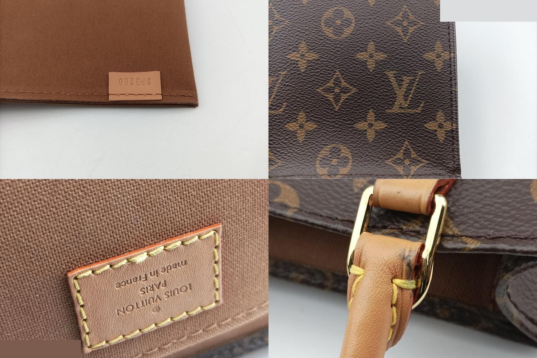 Petite Sac Plat Monogram Canvas Monogram/Brown — view 8