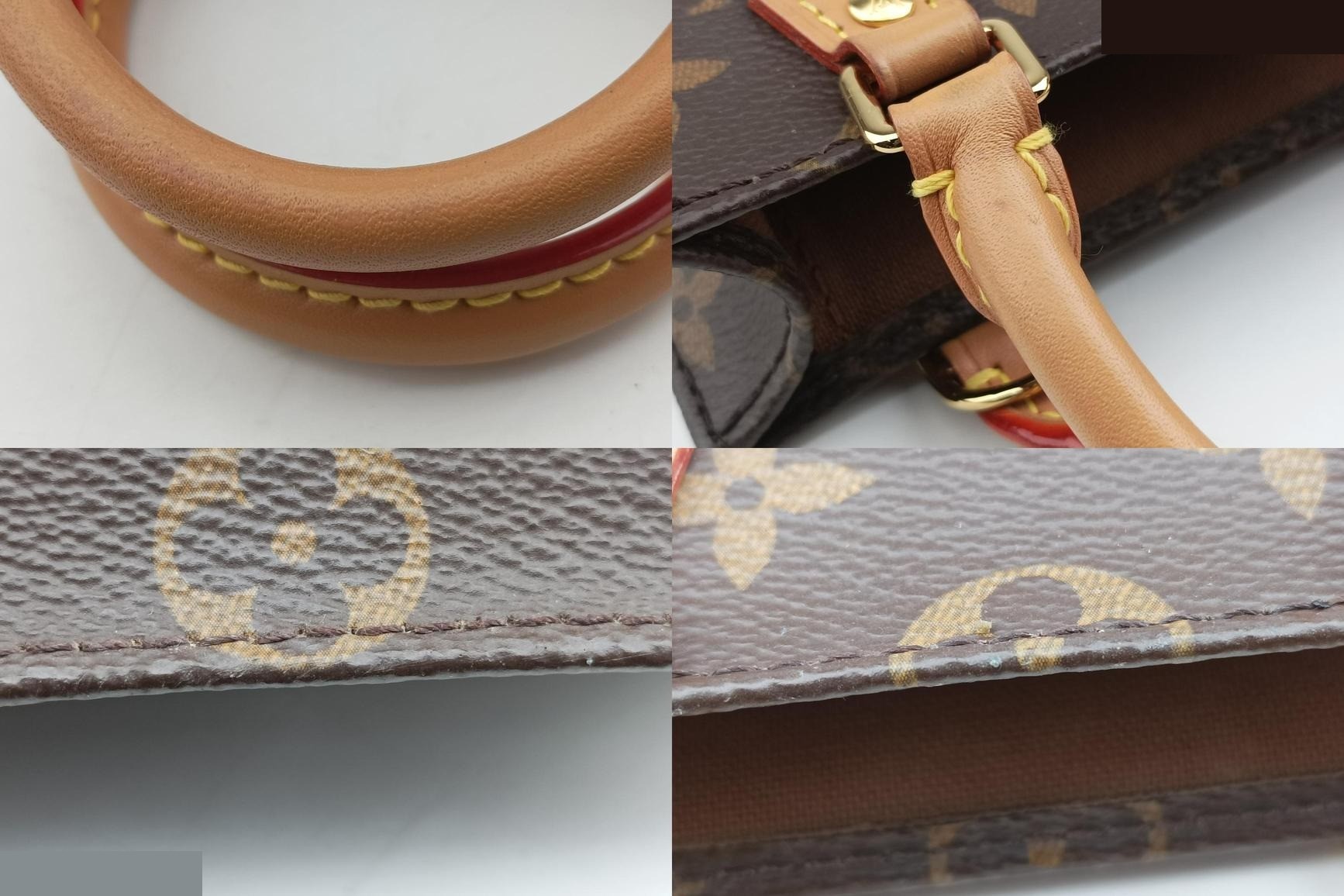 Petite Sac Plat Monogram Canvas Monogram/Brown — view 9
