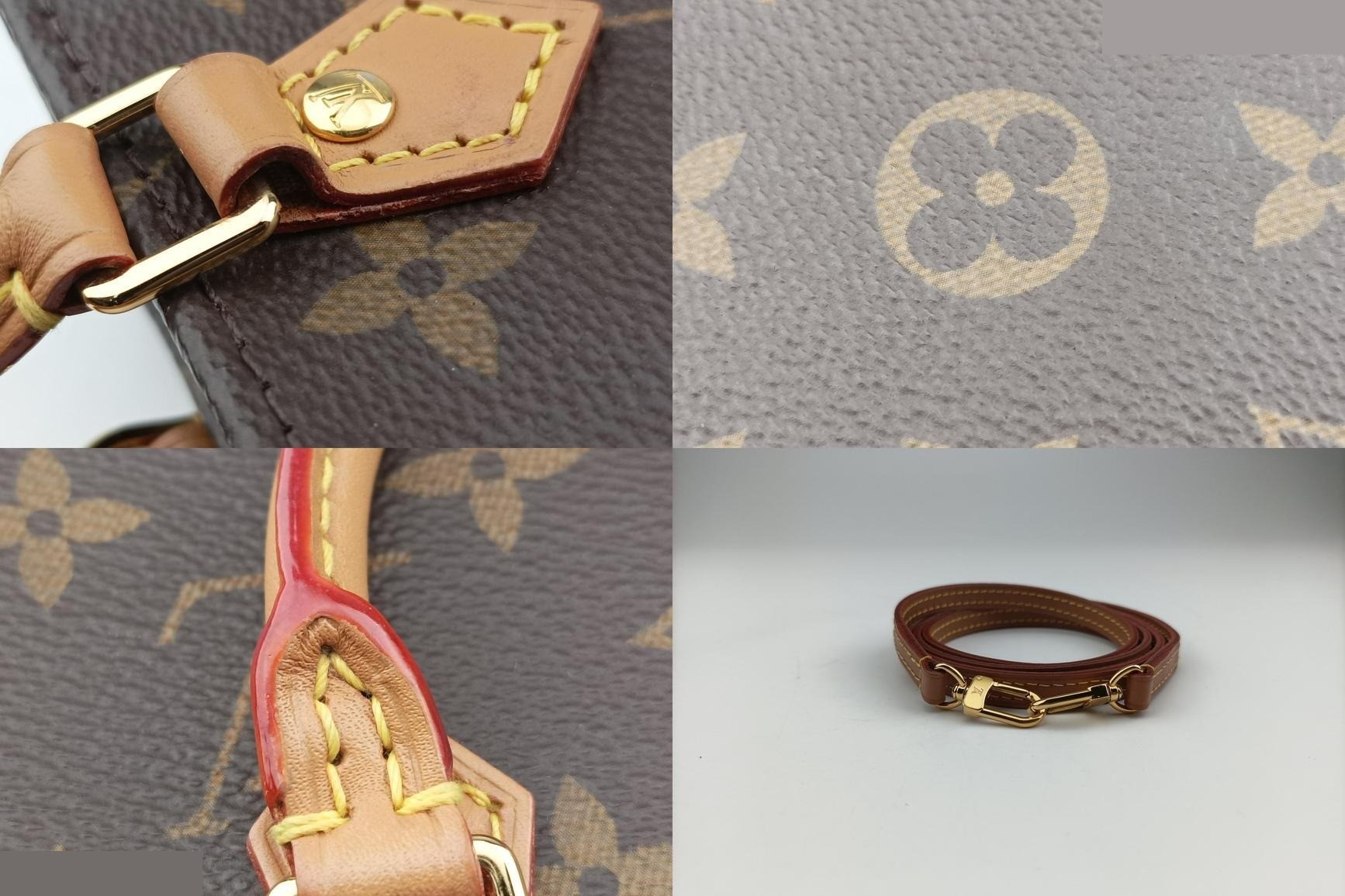 Petite Sac Plat Monogram Canvas Monogram/Brown — view 10